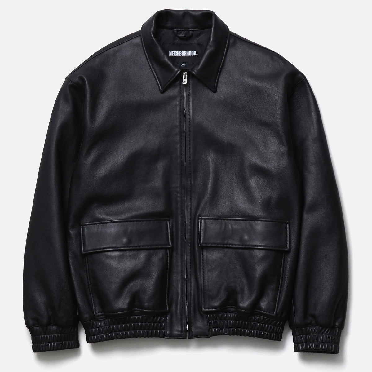 LEATHER DAD JACKET / BLACK