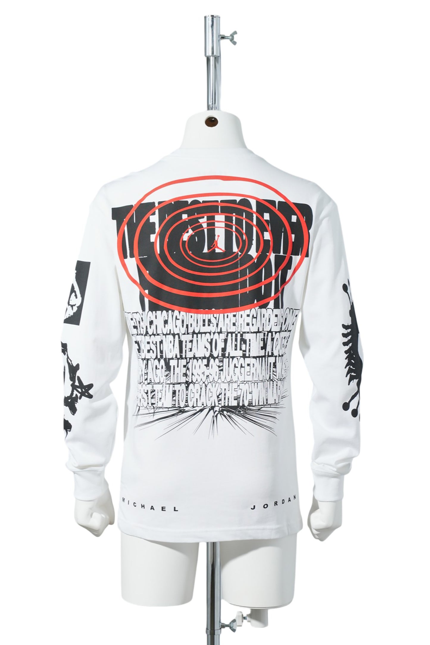 JORDAN WINGS OS L/S T-SHIRT / 100:WHITE/BLACK