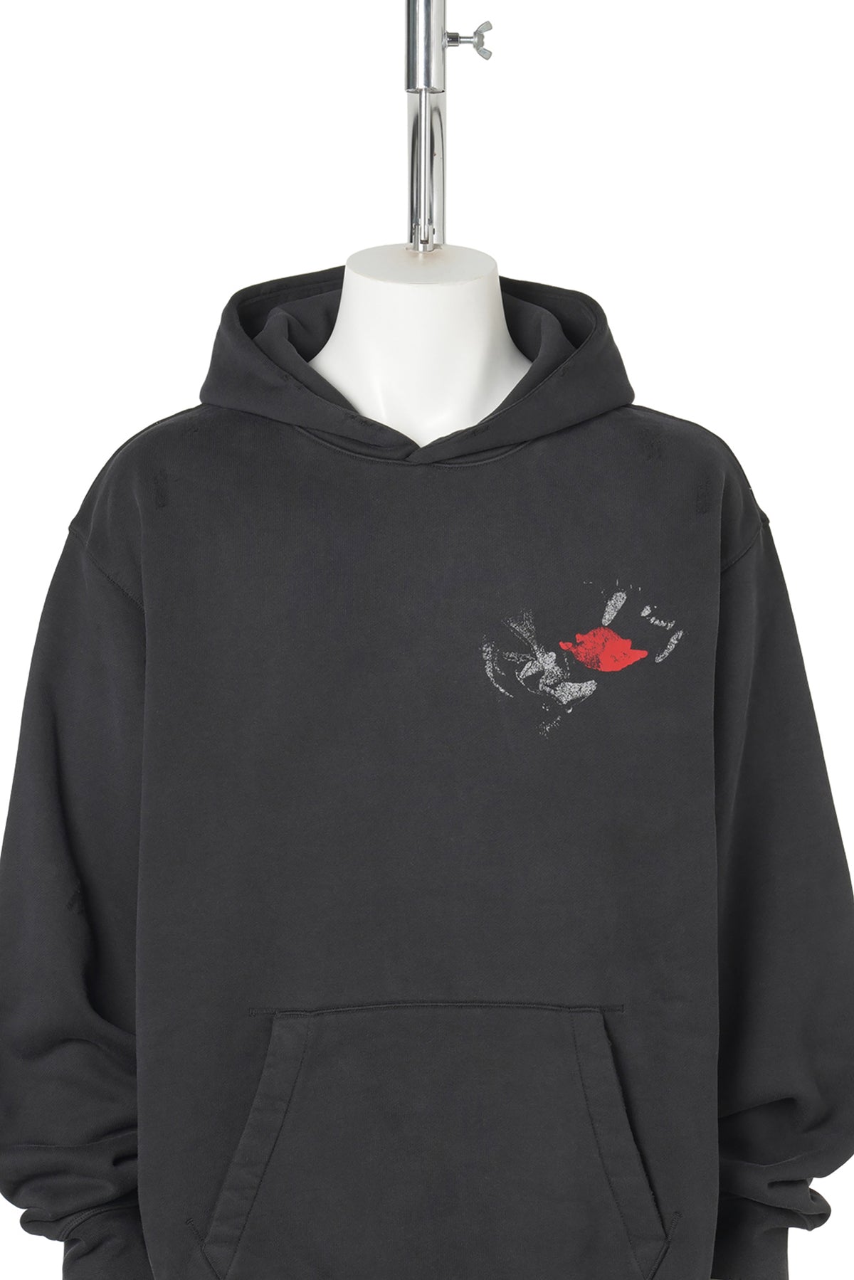 JORDAN NBHD BLK CAT L/S HOODIE / 010:BLACK/UNIVERSITY RED
