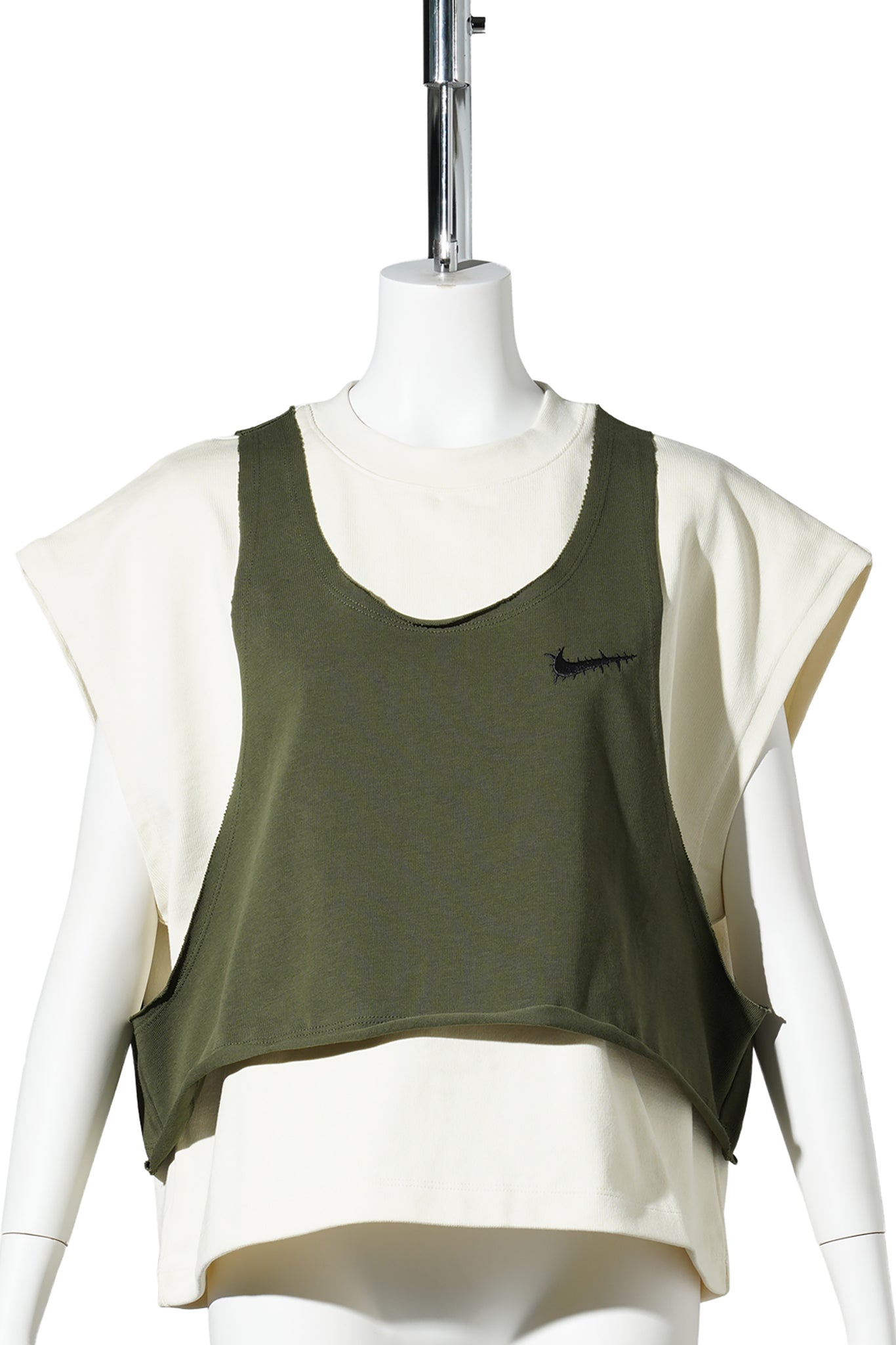 WOMEN’S JORDAN TEY S/S TOP SP / 133:COCONUT MILK/ROUGH GREEN/BLACK