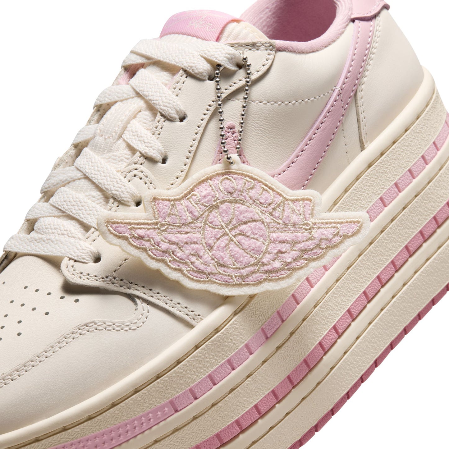 WMNS AIR JORDAN 1 TRIPLE STACK / 101:PALE IVORY/ICED CARMINE-MUSLIN