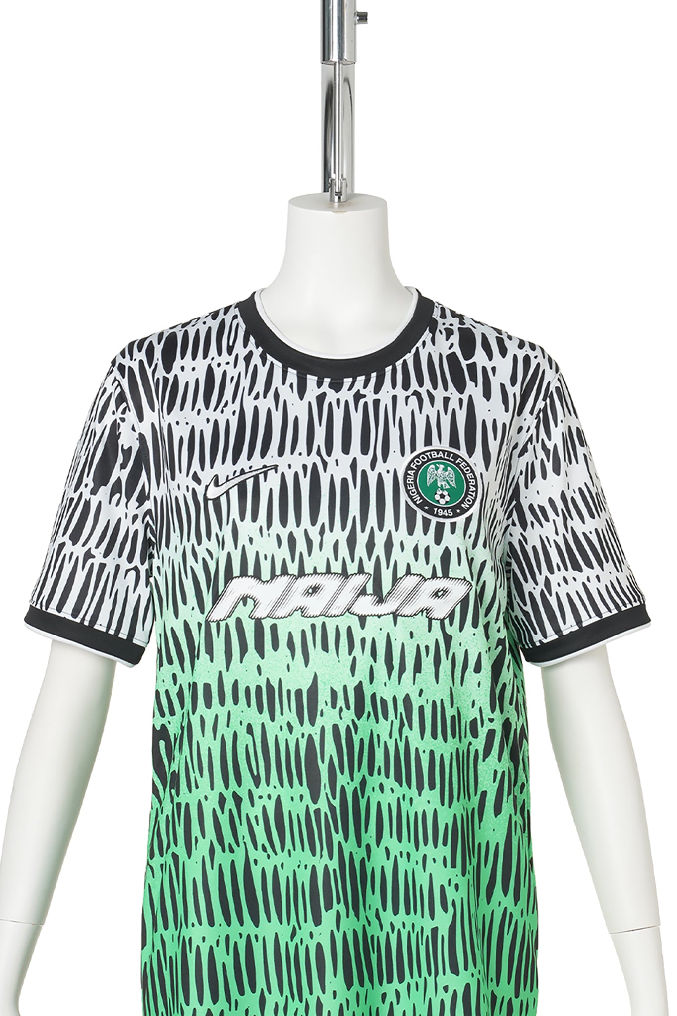 Nigeria x Slawn NIKE YTH NFX DF PREMATCH K SHORT SLEEVE TOP / 010:BLACK/WHITE
