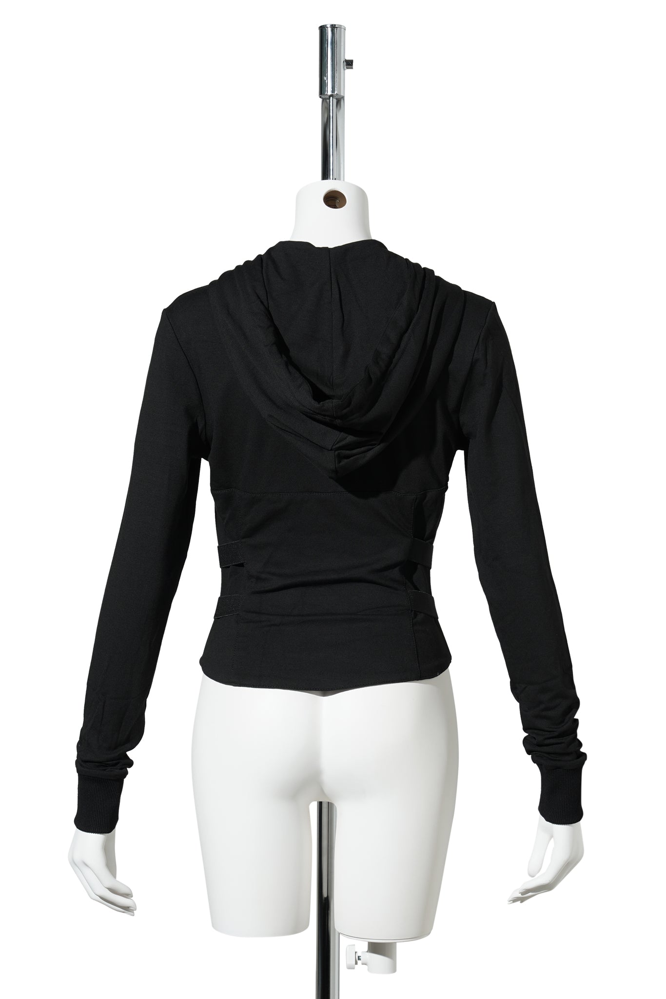 GOTH PLEASE ZIP HOODIE / BLACK