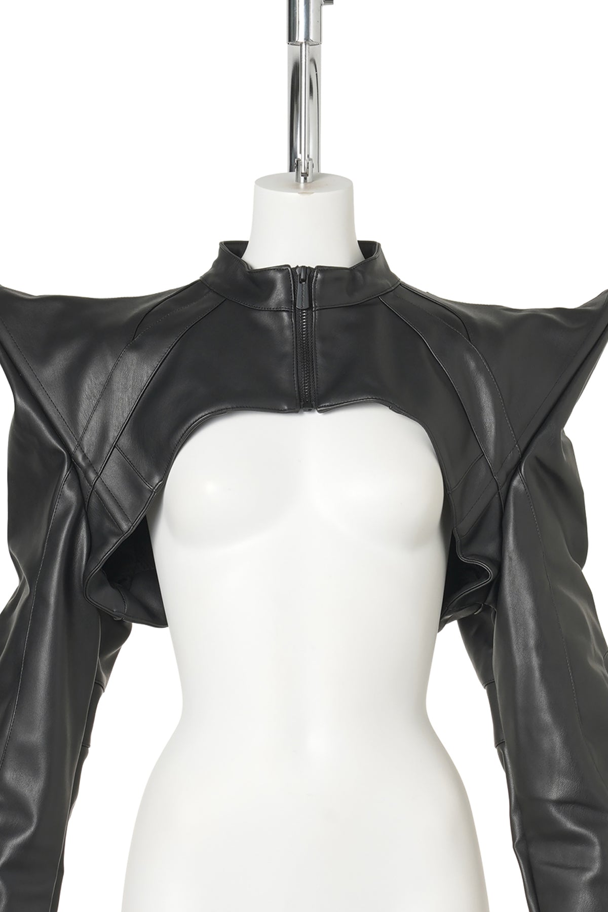 SPIKE MOTO BOLERO JACKET / BLACK