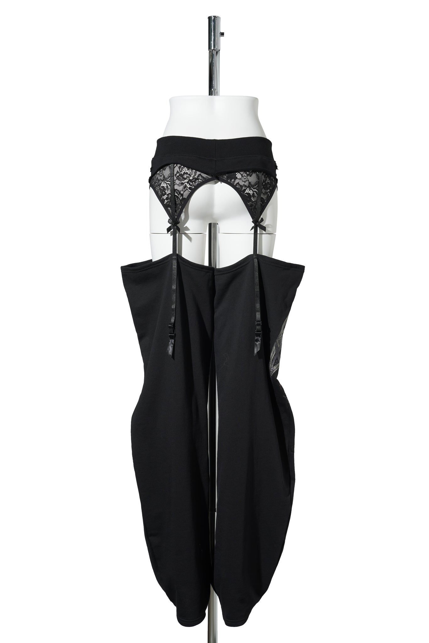 LINGERIE SWEATPANTS CHAPS / BLACK PRINT