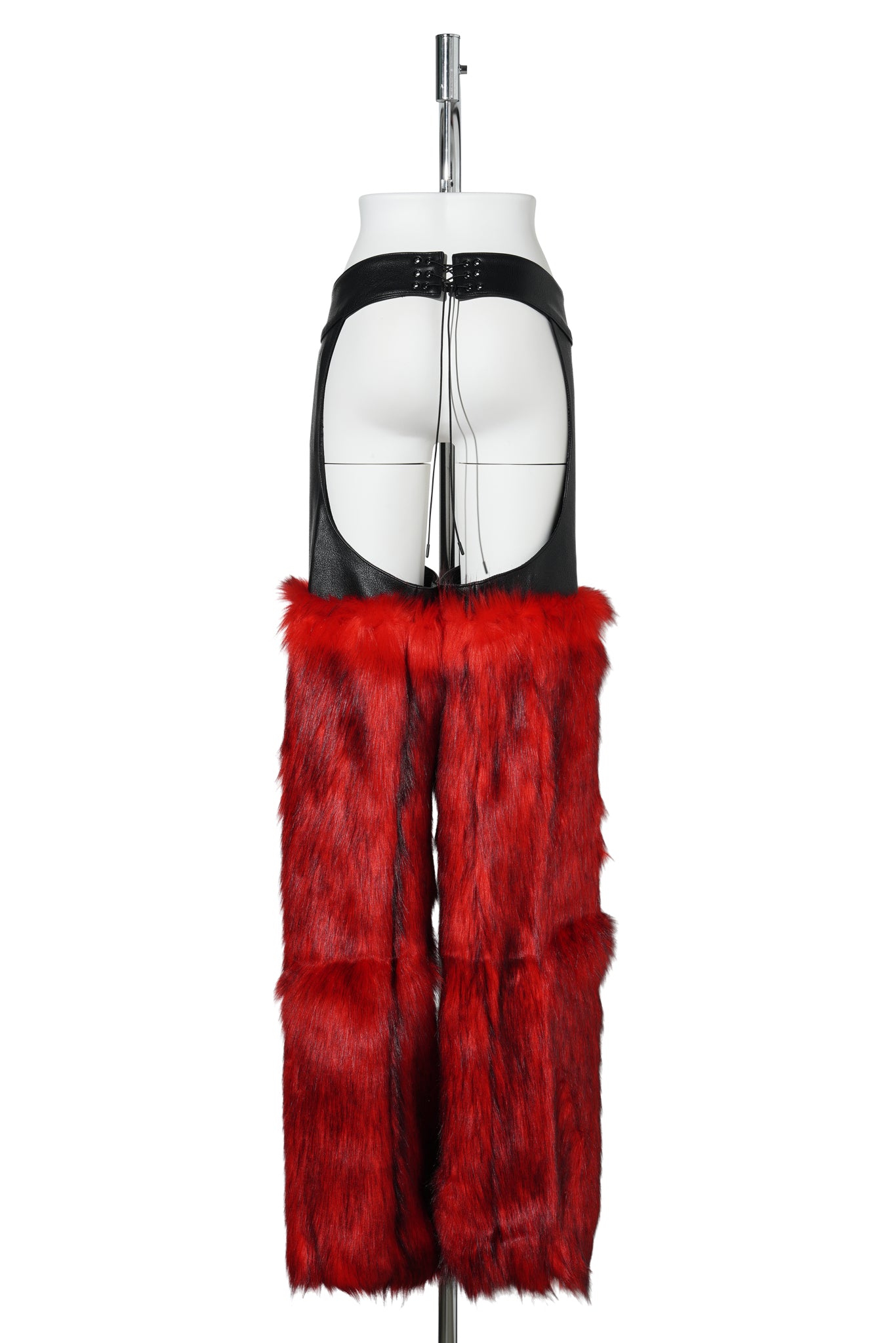 VIP FAUX FUR CHAPS / RED