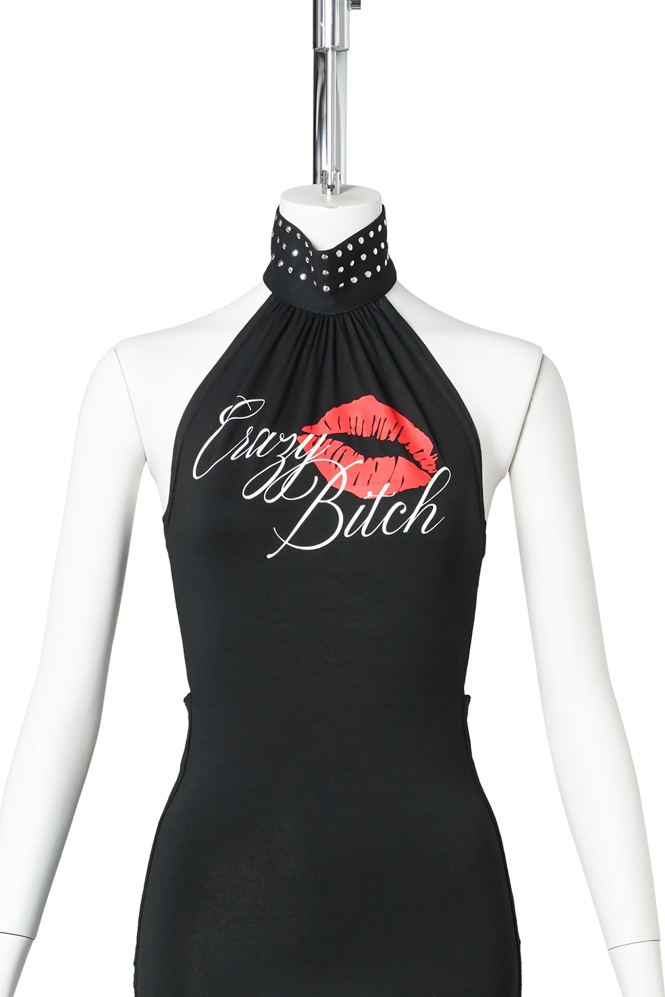 CRAZY B*TCH TOP / BLACK PRINT CRAZY