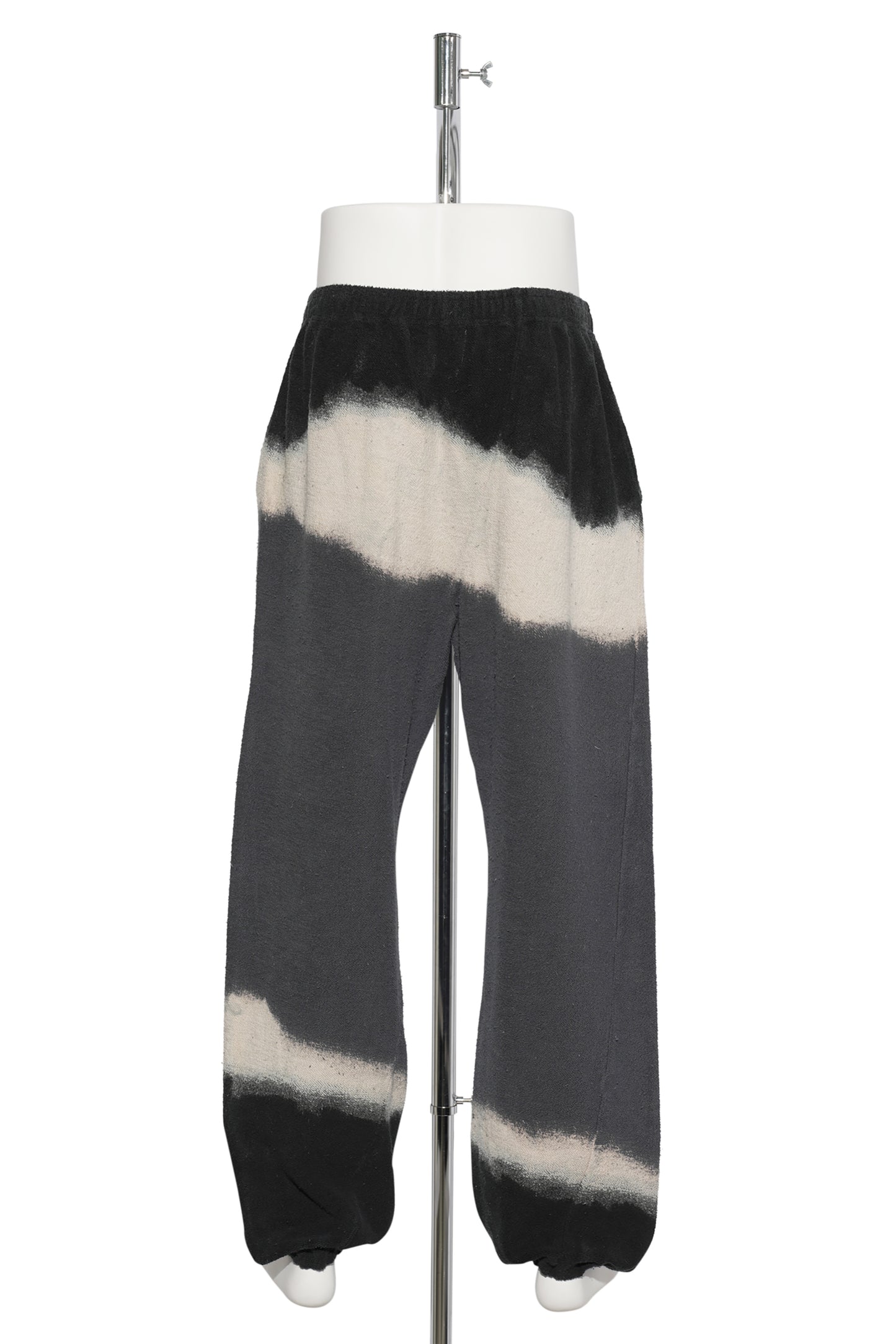 HAND DYE TWIST PANTS / GRAY/BLACK