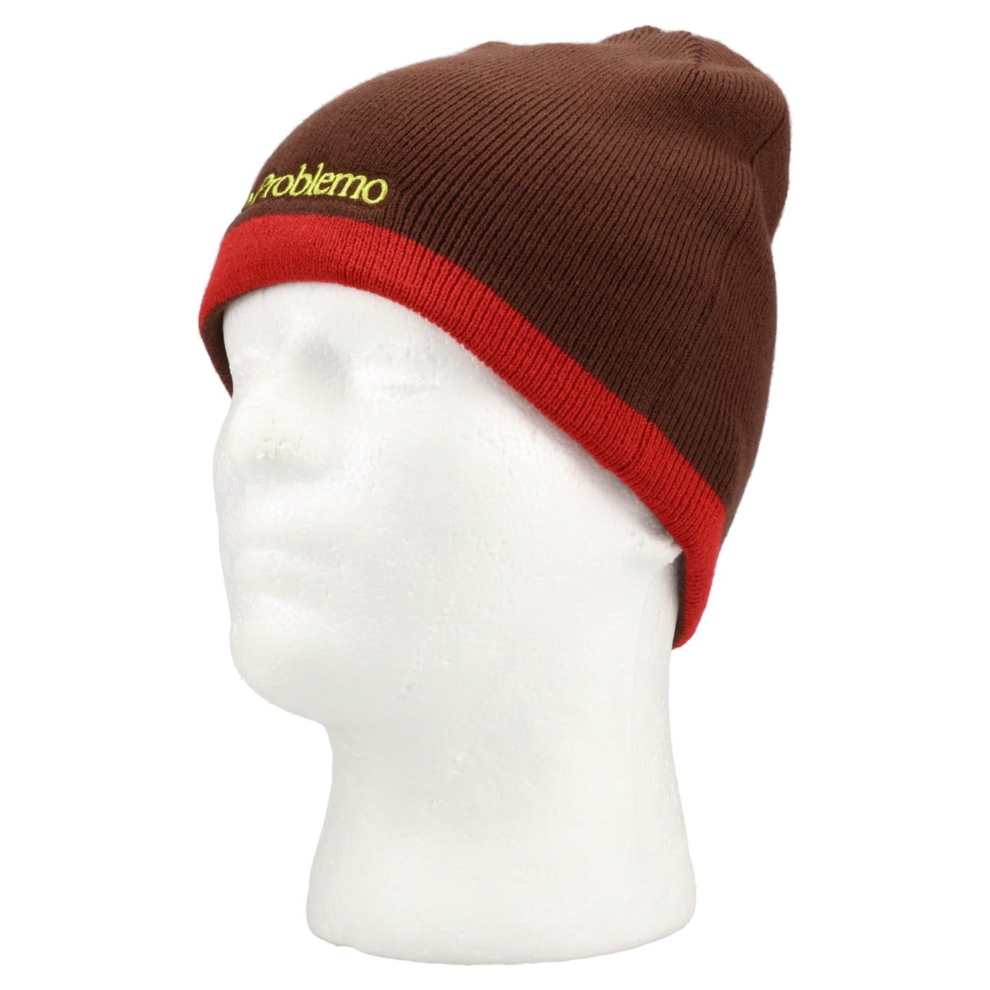 NP STRIPE REVERSIBLE BEANIE / BROWN