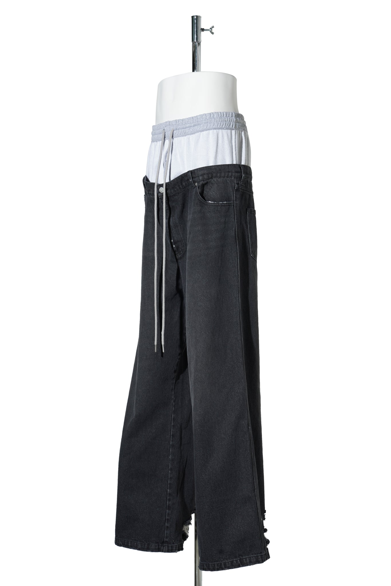 DOUBLE JOGGER JEANS / BLACK