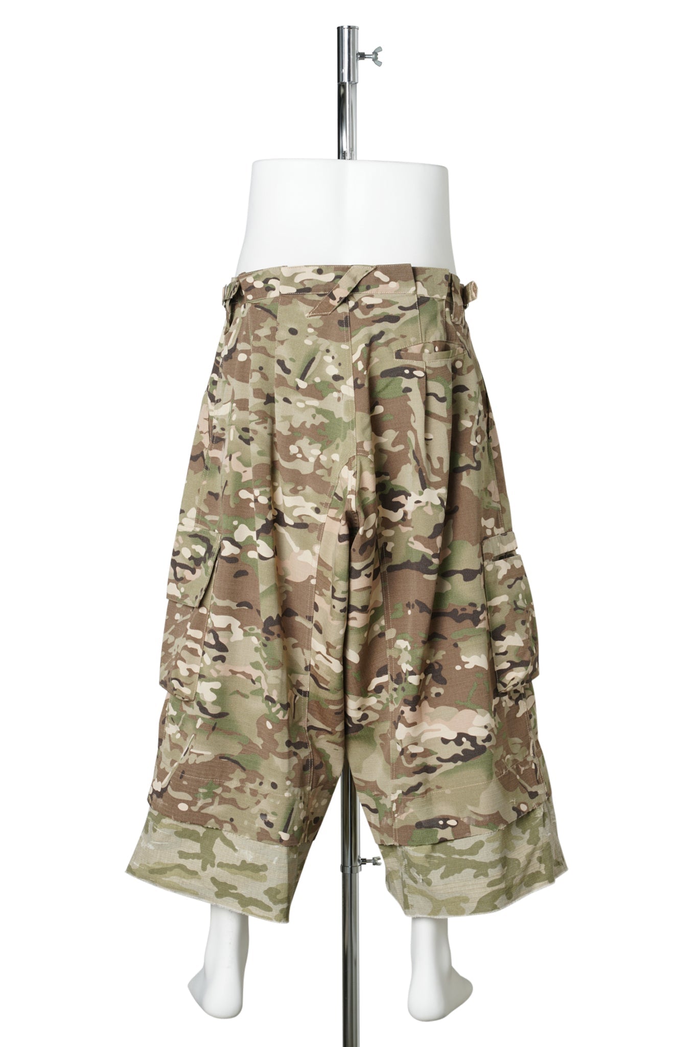 WASHED CAMO DOUBLE SHORTS / CAMOUFLAGE