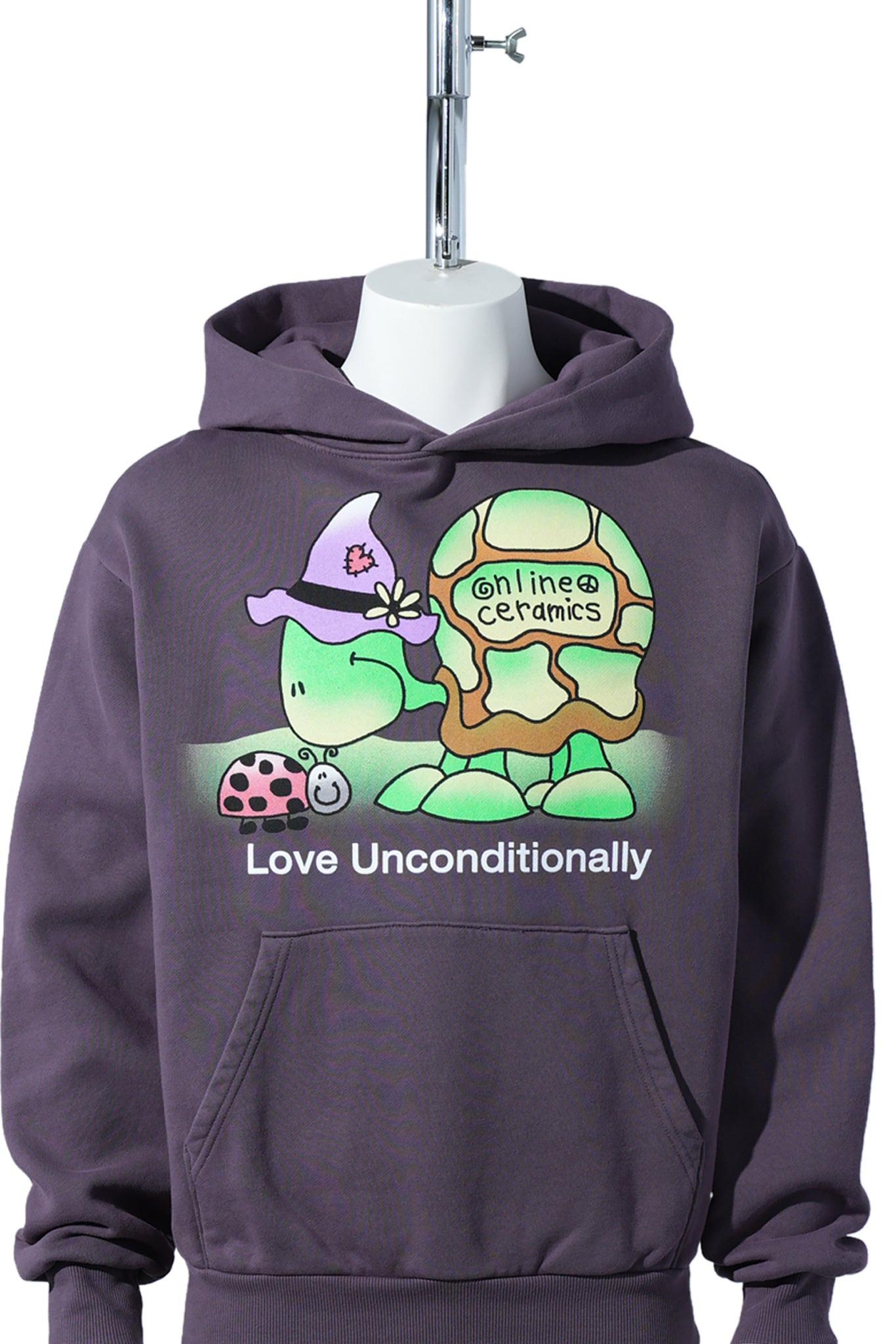 LOVE UNCONDITIONALLY HOODIE / PURPLE