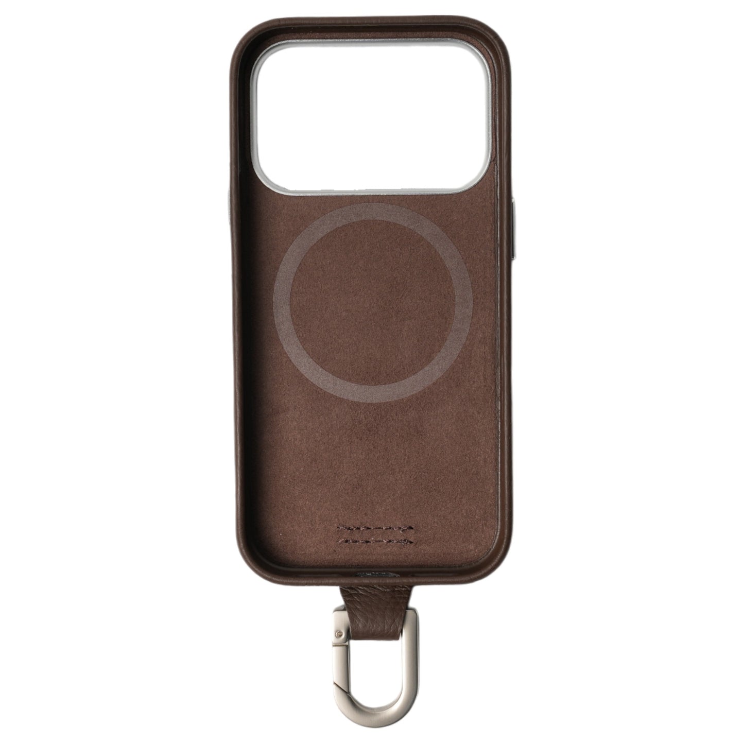 iPhone CASE (カラビナ付)【17. 16. 15】 / DARK BROWN