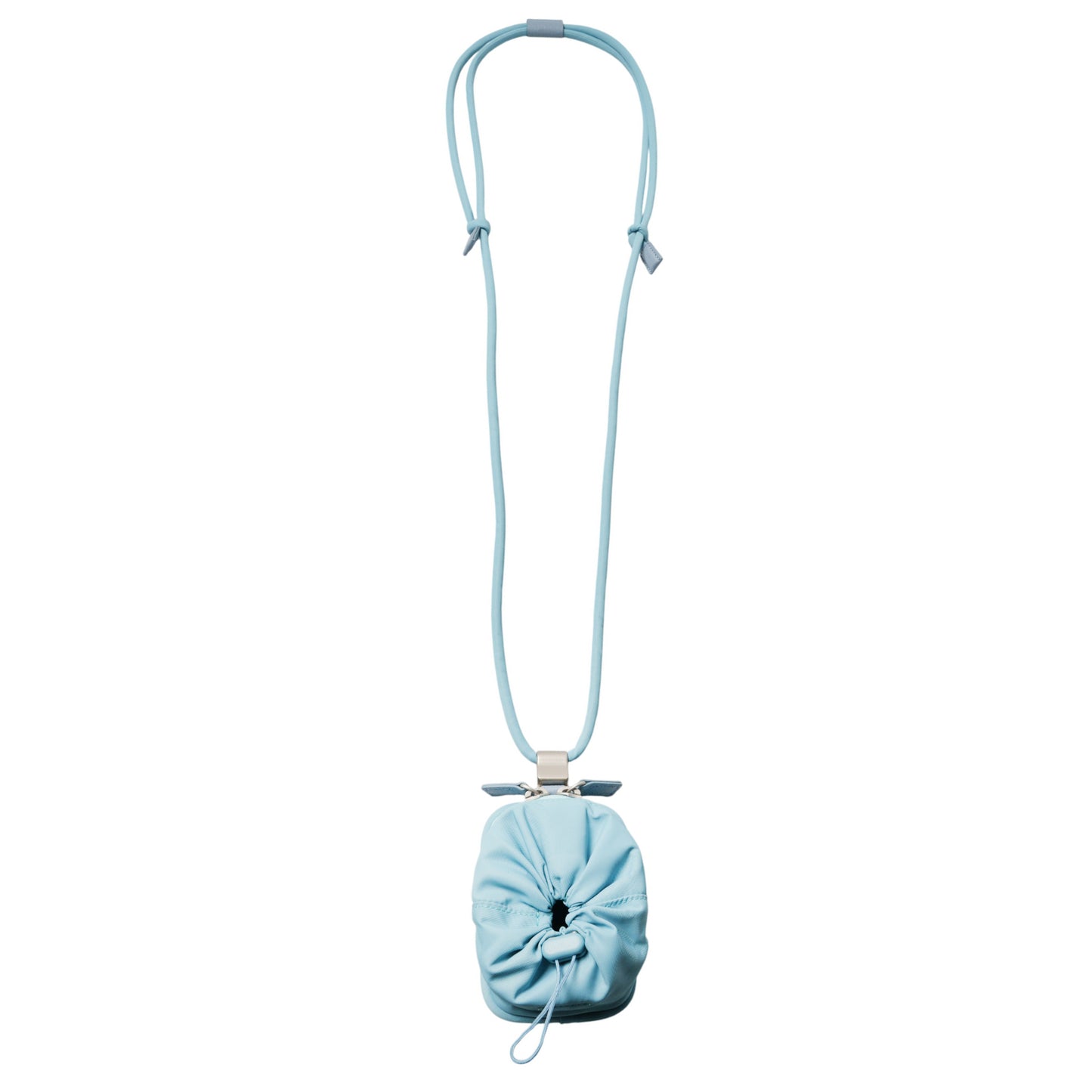 iPhone ACCESSORIES-NYLON PURSE WITH DETACHABLE STRAP / MOSS BLUE