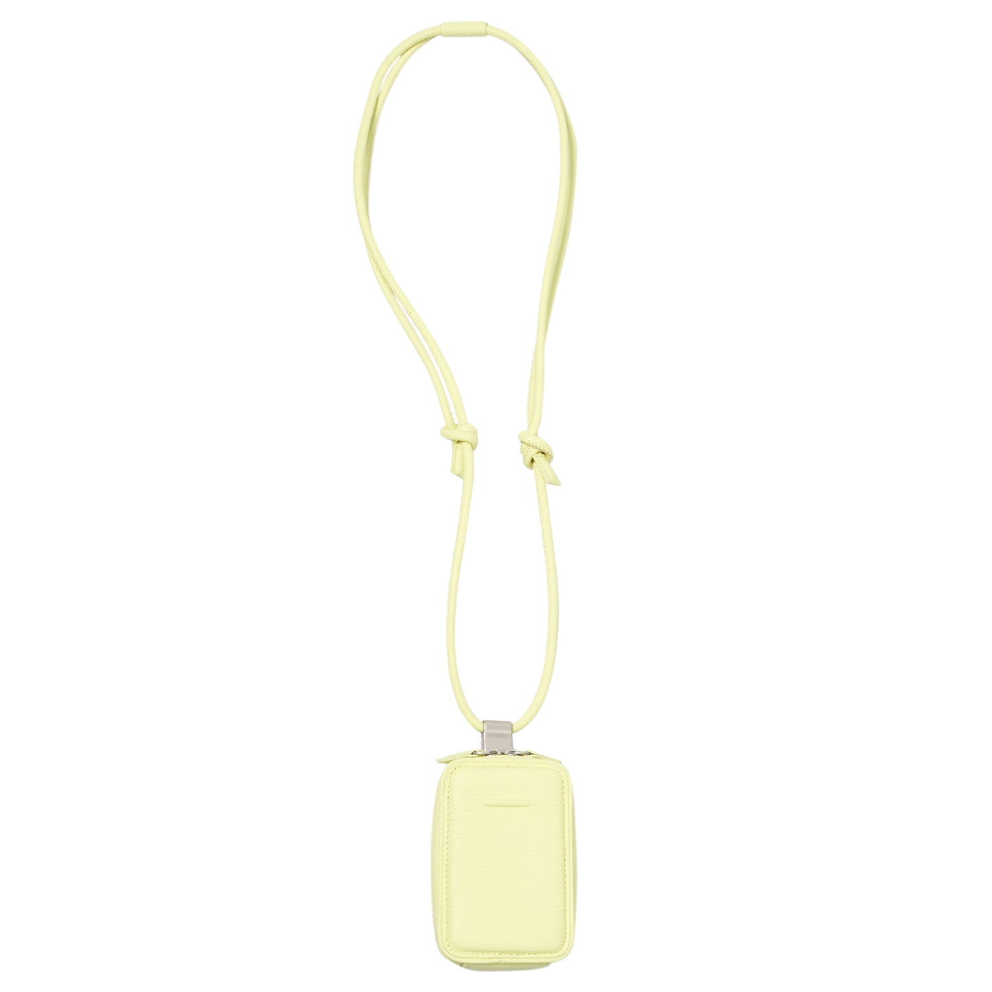 iPhone ACCESSORIES-LEATHER MICRO BAG WITH DETACHABLE STRAP / BUTTER YELLOW
