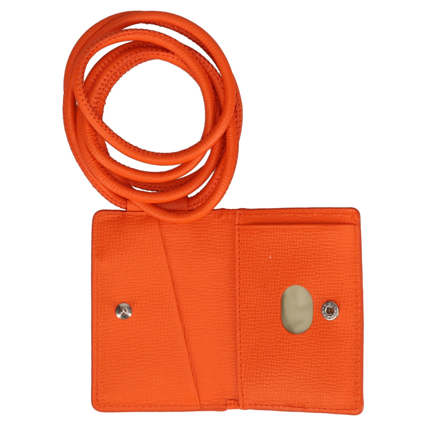iPhone ACCESSORY-SHOULDER STRAP CARD CASE / CARROT ORANGE