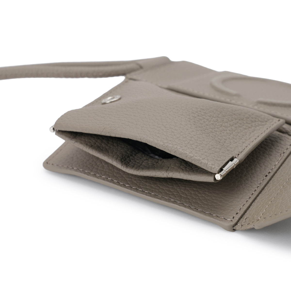 iPhone ACCESSORY-SHOULDER STRAP WALLET / GREIGE