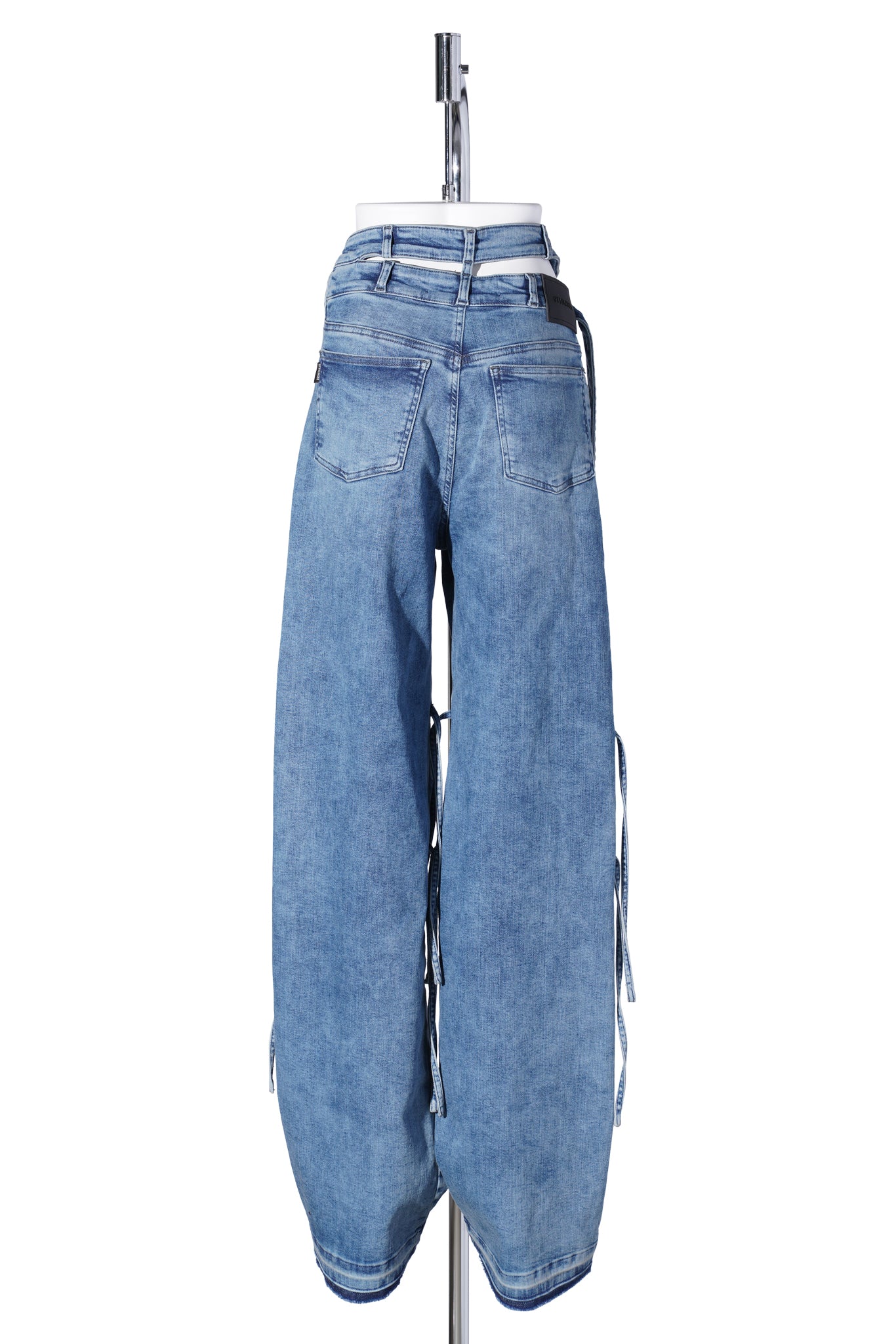 STRAPPY SIGNATURE WRAP JEANS / BLUE