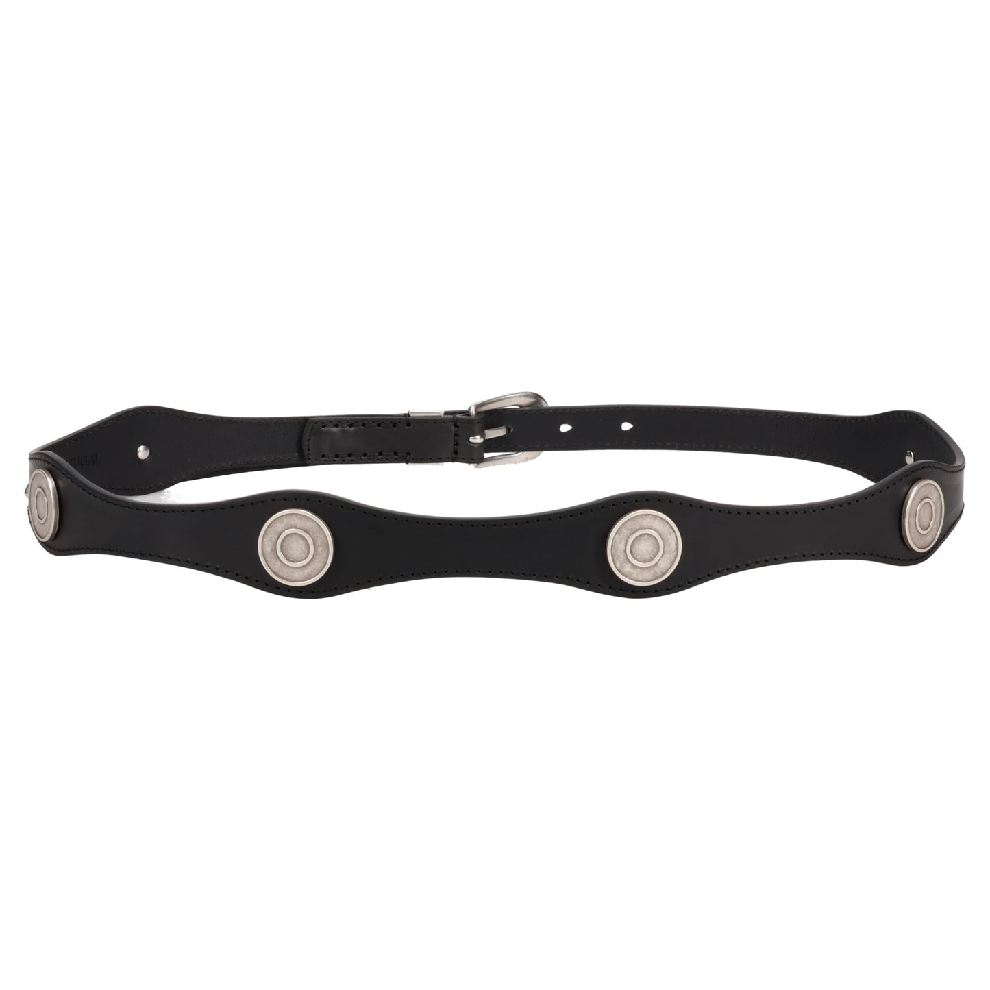 WAVE BELT / SLOW BLACK ARID BULL HIDE