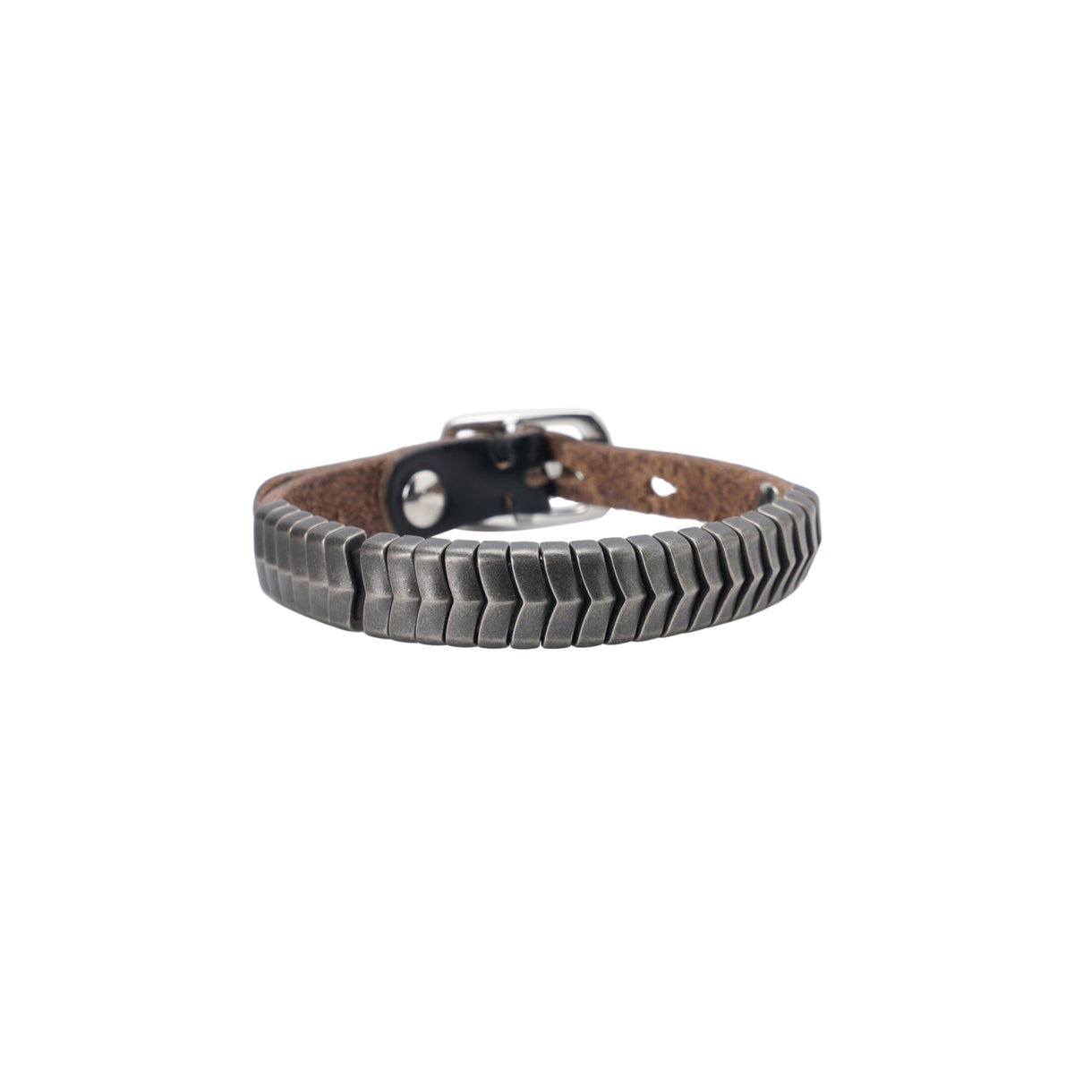 SPINE BRACELET / BLACK CHROMEXCEL LEATHER