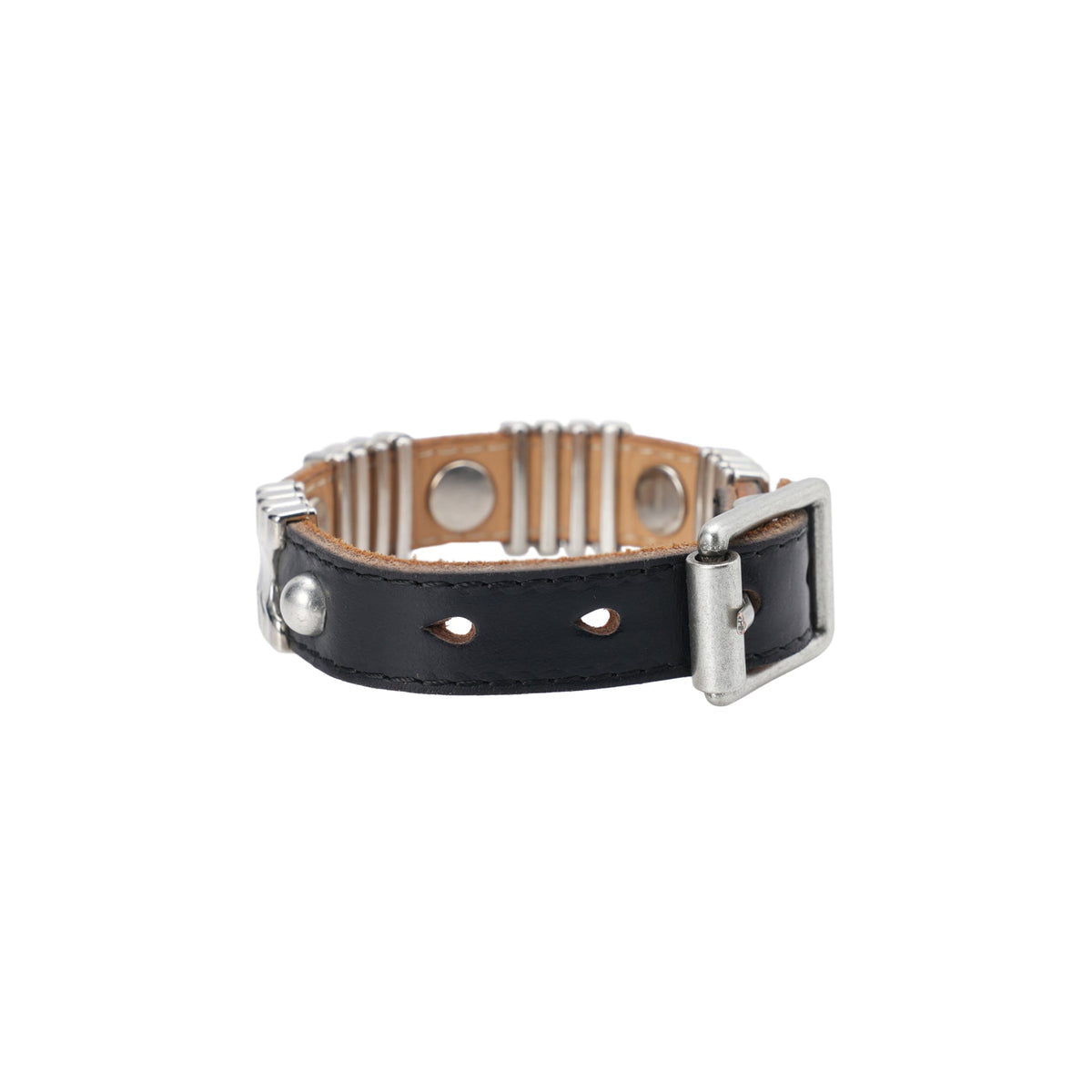 WAVE BRACELET / BLACK CHROMEXCEL LEATHER