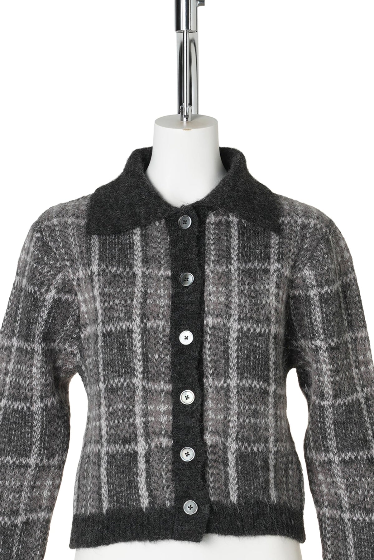 MAZZY POLO / GRAND CHECK FUZZY ALPACA