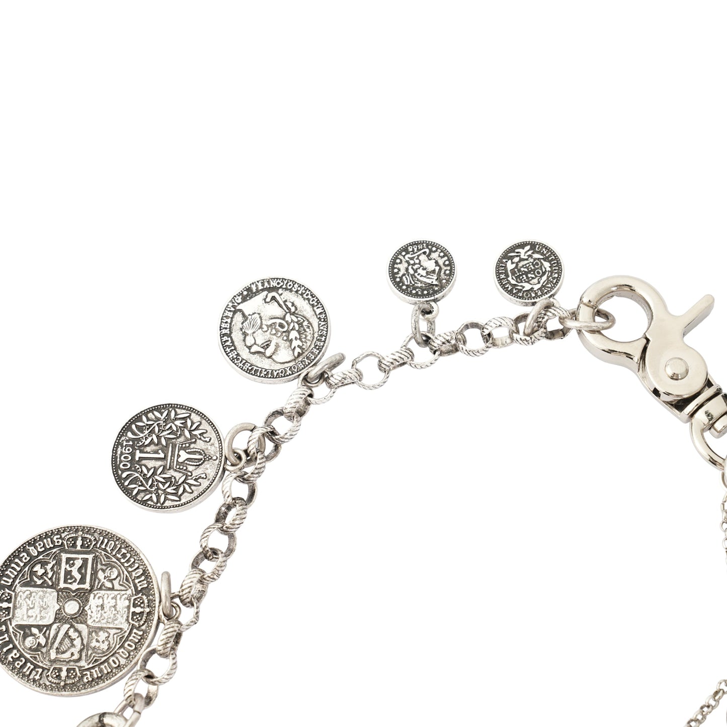 FORTUNE CHARM NECKLACE / SILVER/MULTICOLOR