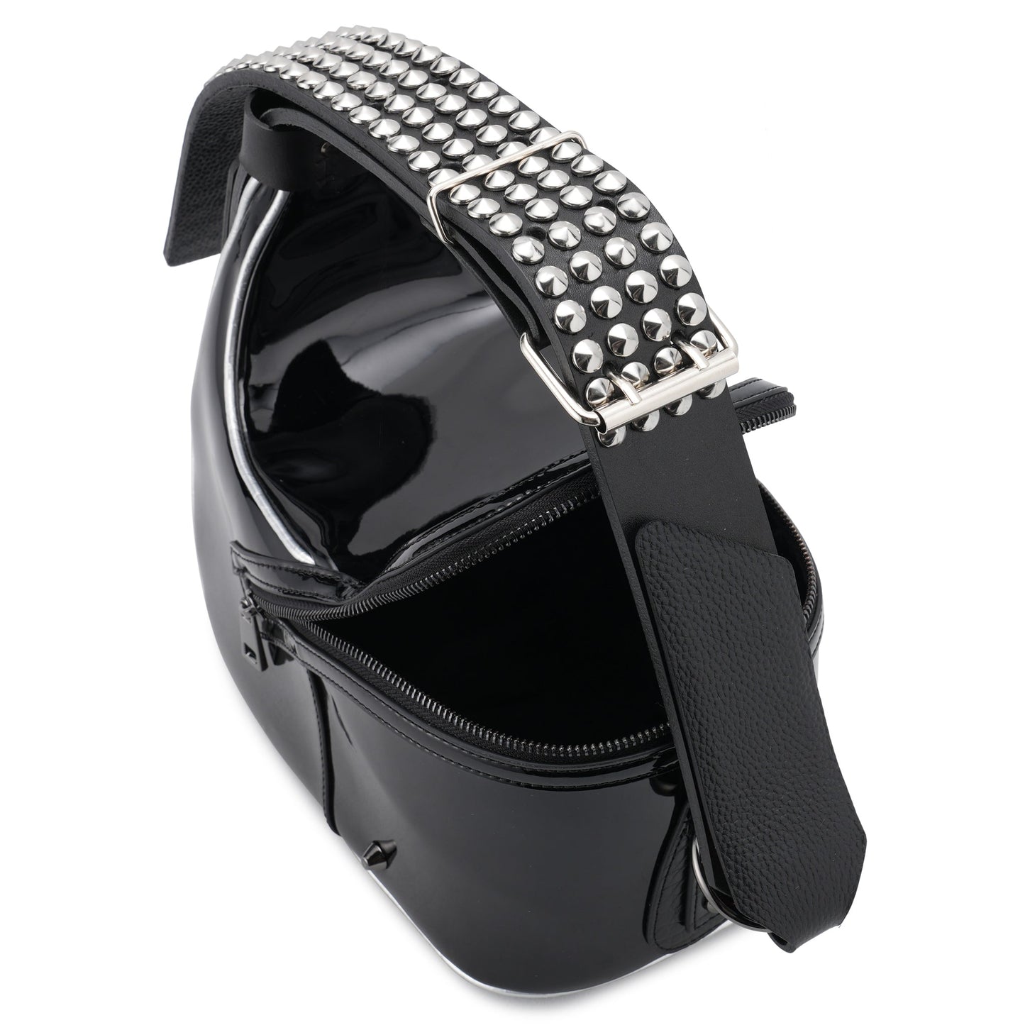 STUDDED BEAUTY BAG / BLACK