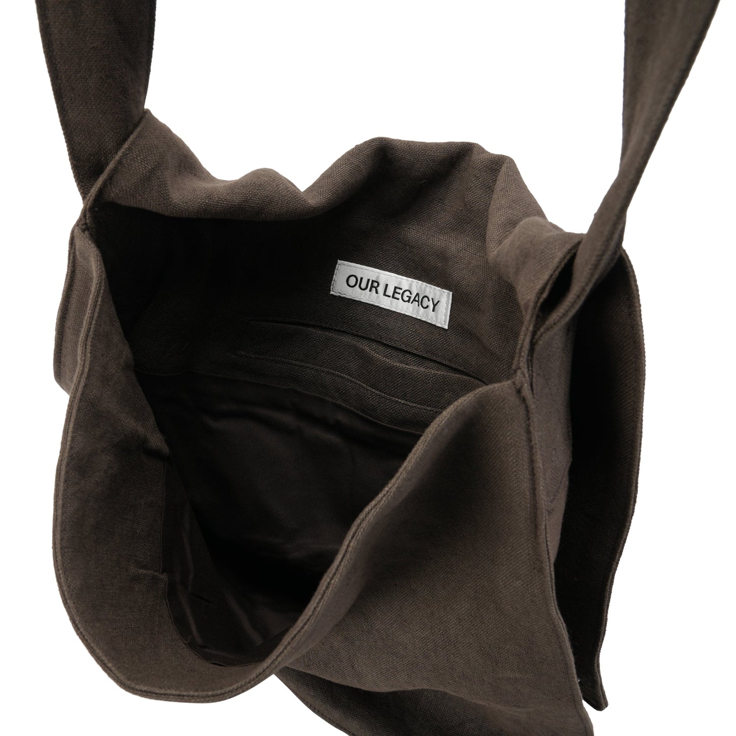 GRANDE SLACK BAG / DRY OLIVE AIRY LINEN
