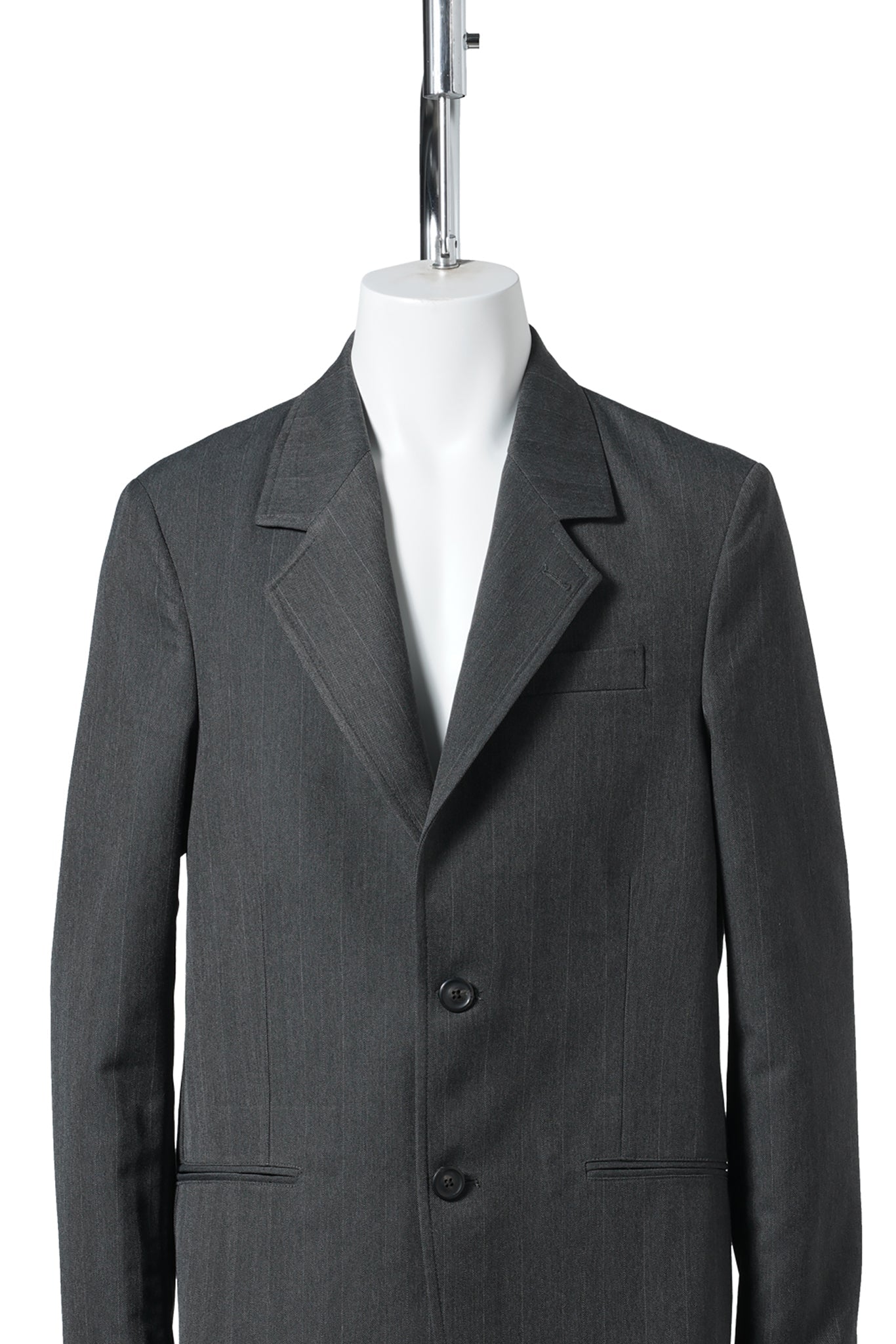 UNCONSTRUCTED CEREMONY BLAZER / SHARK PINSTRIPE