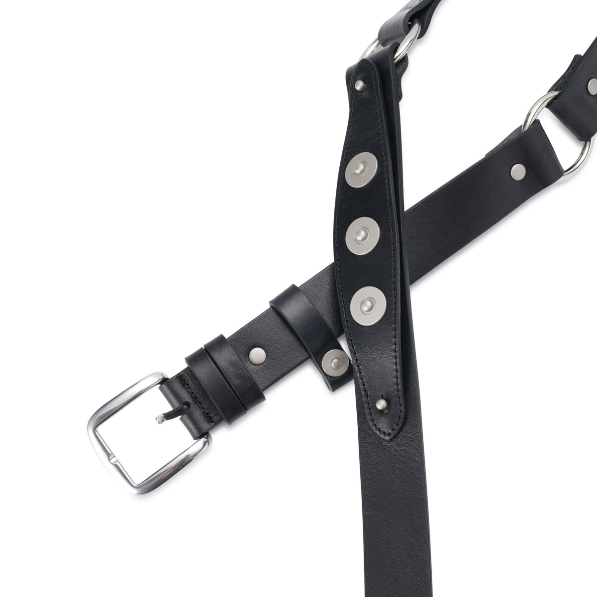 YY SNAP WESTERN BELT / BLACK