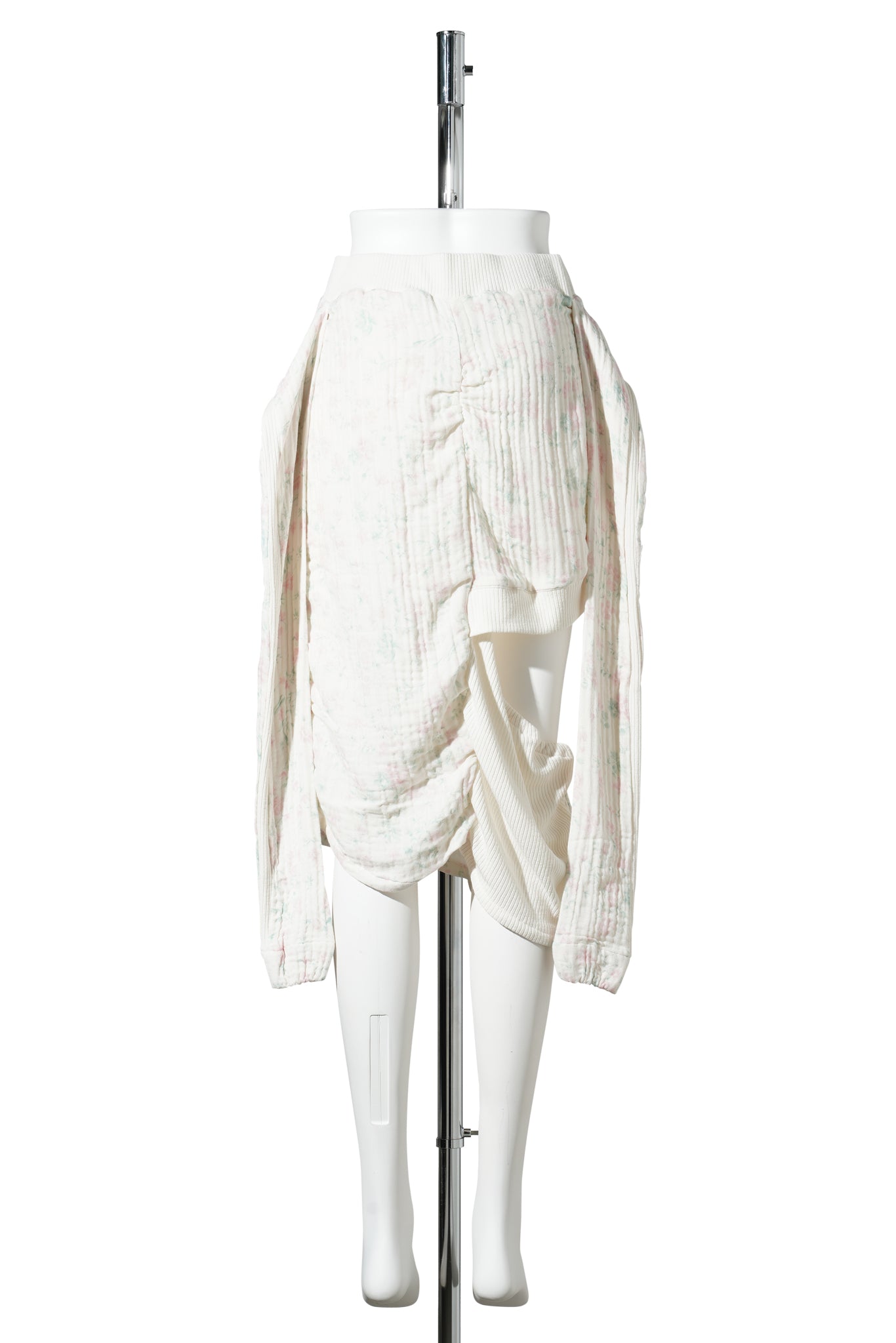 FLORAL BLANKIE CUTOUT SKIRT / MULTICOLOR