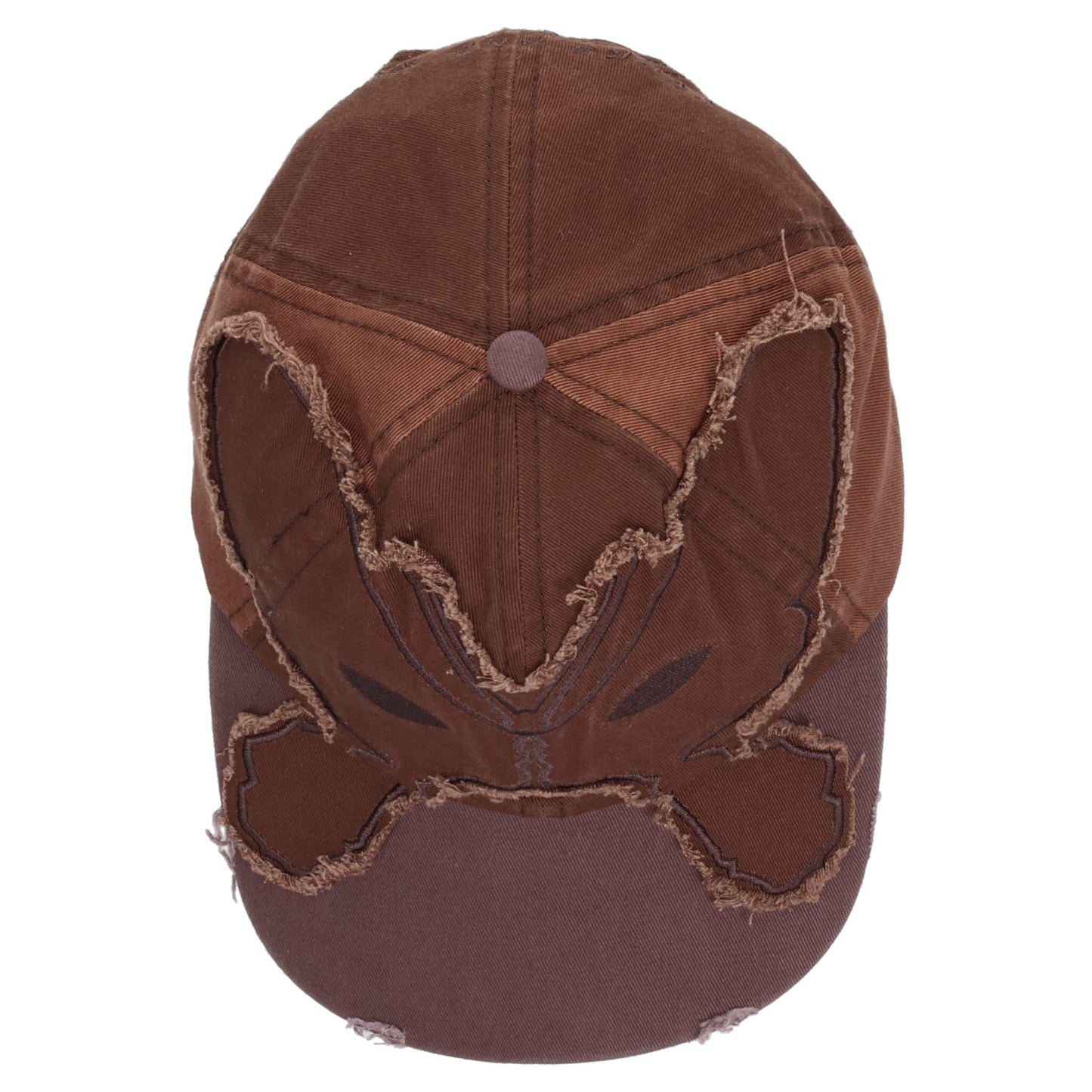 ALIEN BUTTERFLY TONAL BASEBALL CAP / BROWN