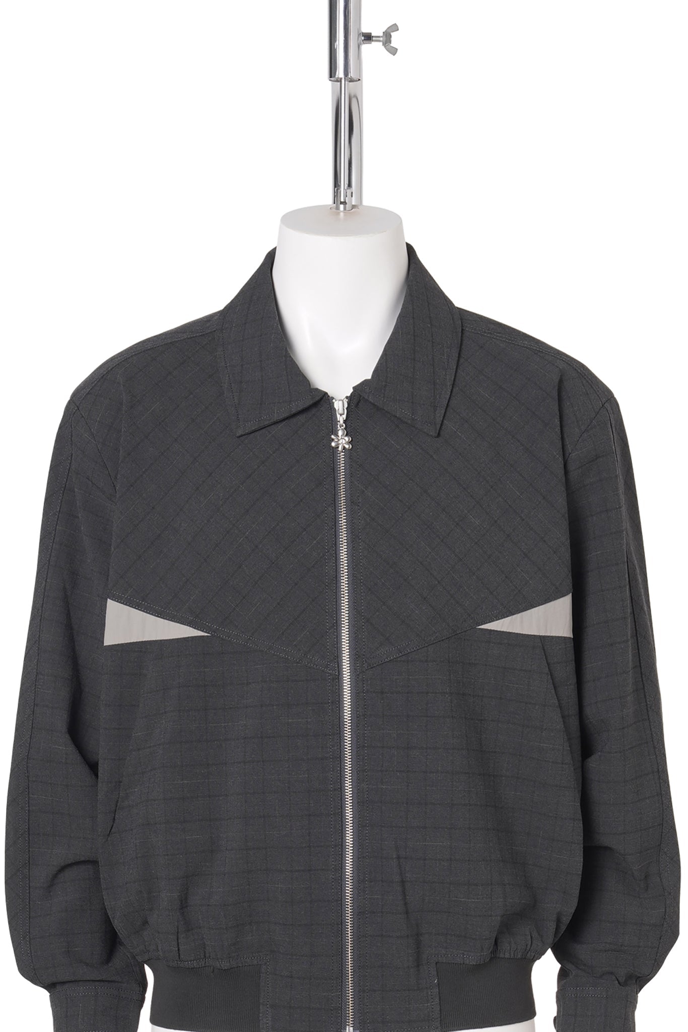 MATTER CLARK COLLARED JACKET / GREY CHECK