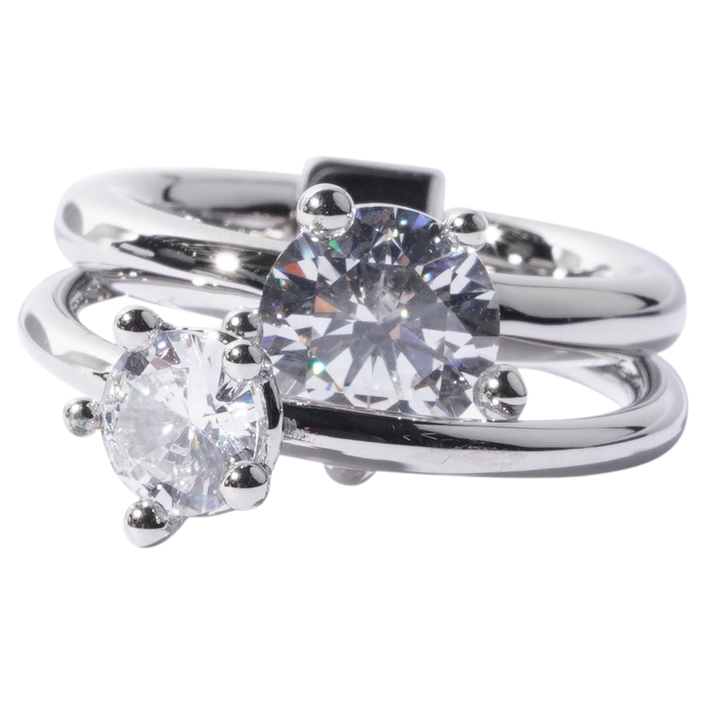 DIAMANTI SOLAR RING / SILVER