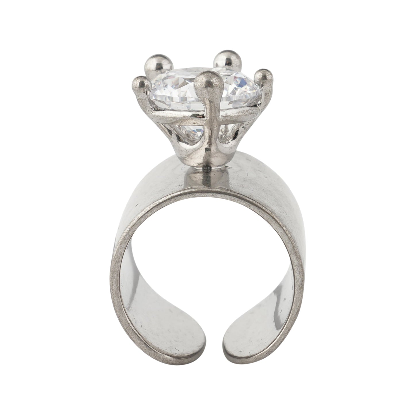 DIAMANTI ARMOUR RING LARGE / SILVER