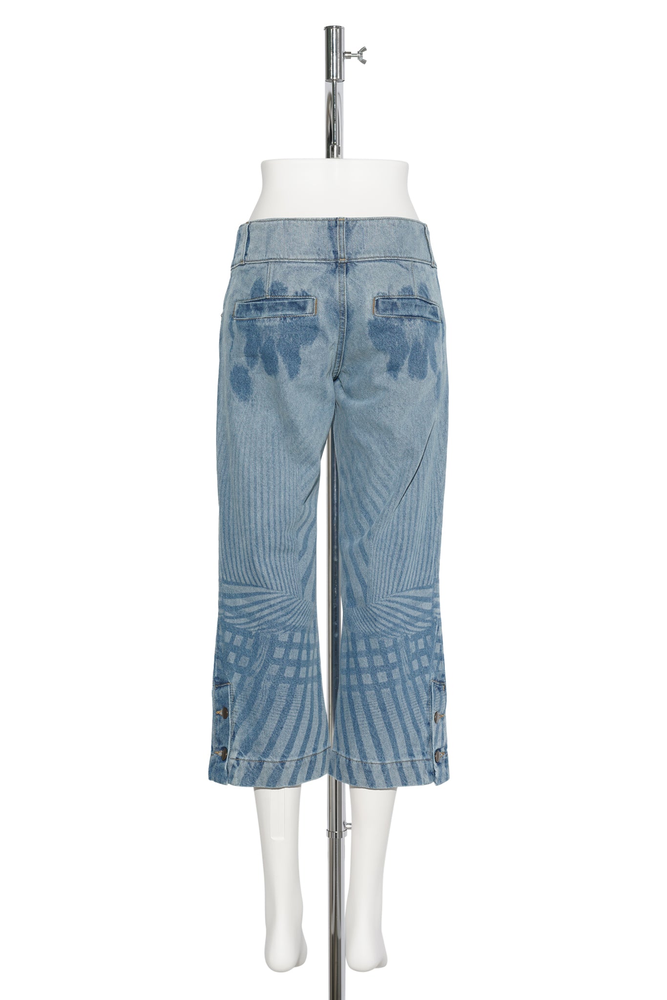 DENIM CAPRI PANTS / BLUE