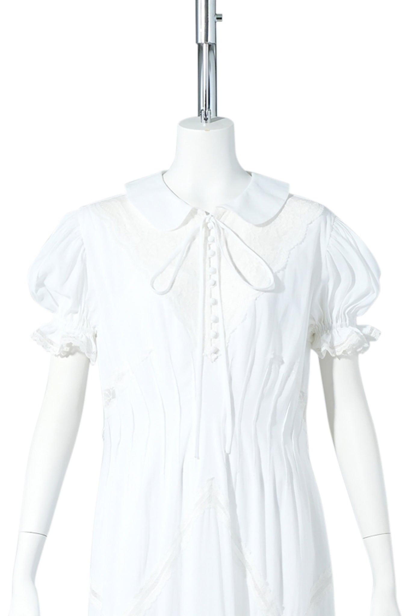 WHITE DIAMOND LACE DRESS / WHITE