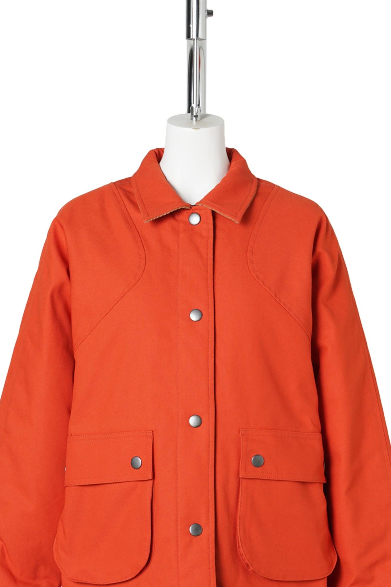 ORANGE REVERSIBLE QUILTED JACKET / ORANGE