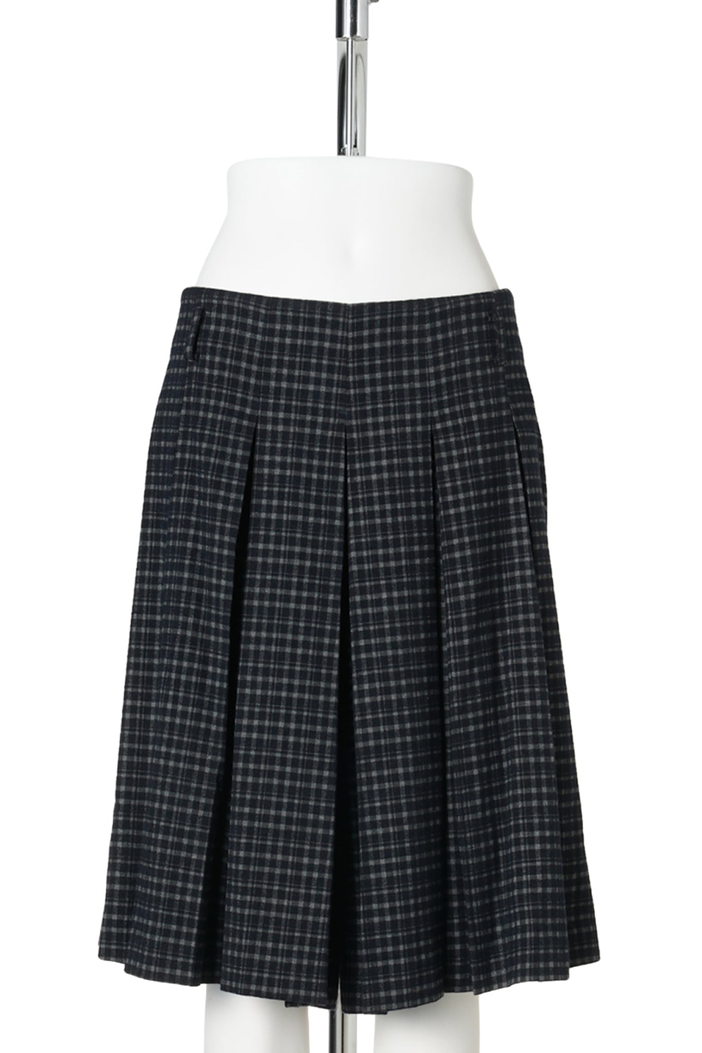 NAVY GRAY CHECK BERMUDA PANTS / NAVY GRAY(CHECK)