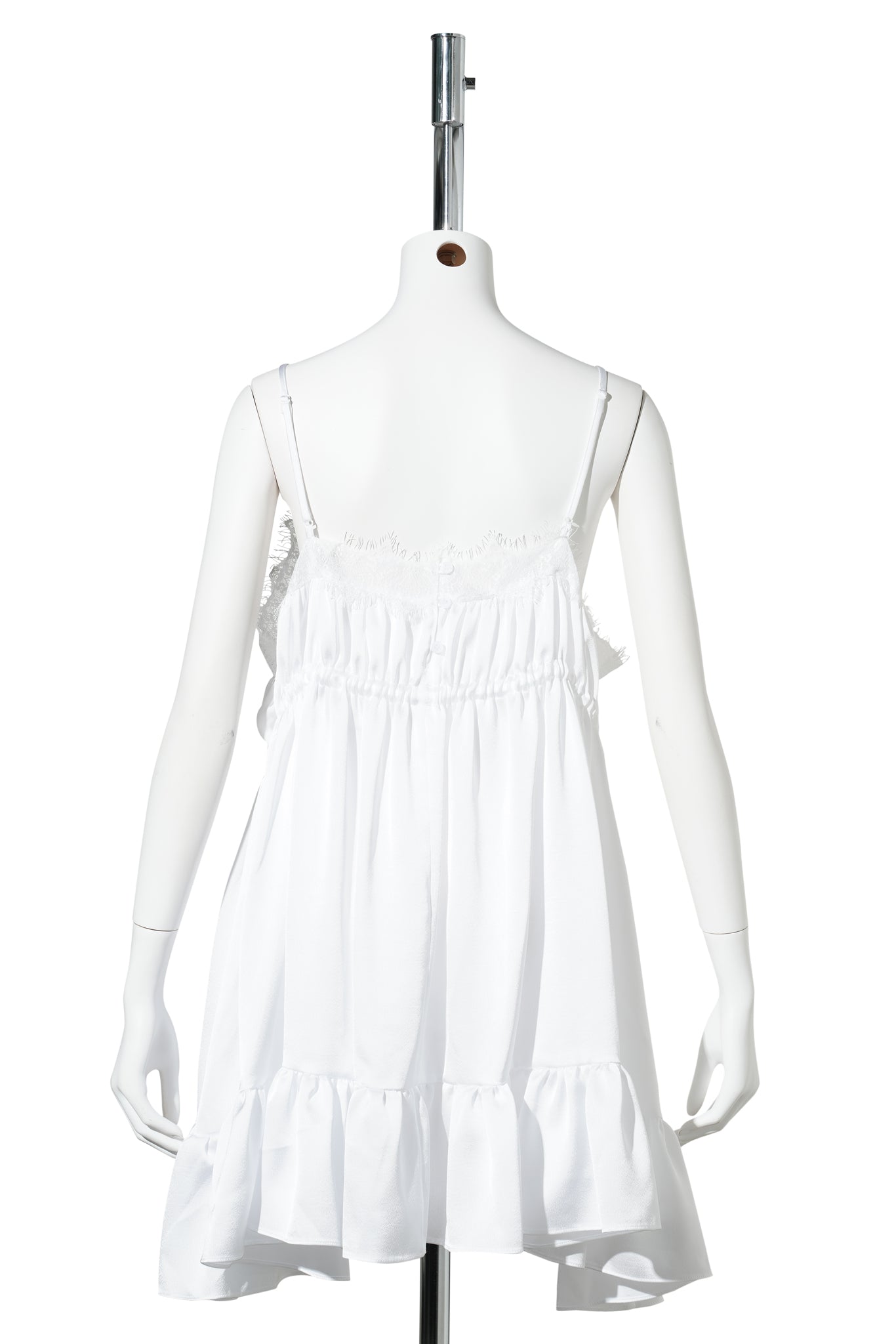 WHITE CONVERTIBLE SLIP SKIRT / WHITE