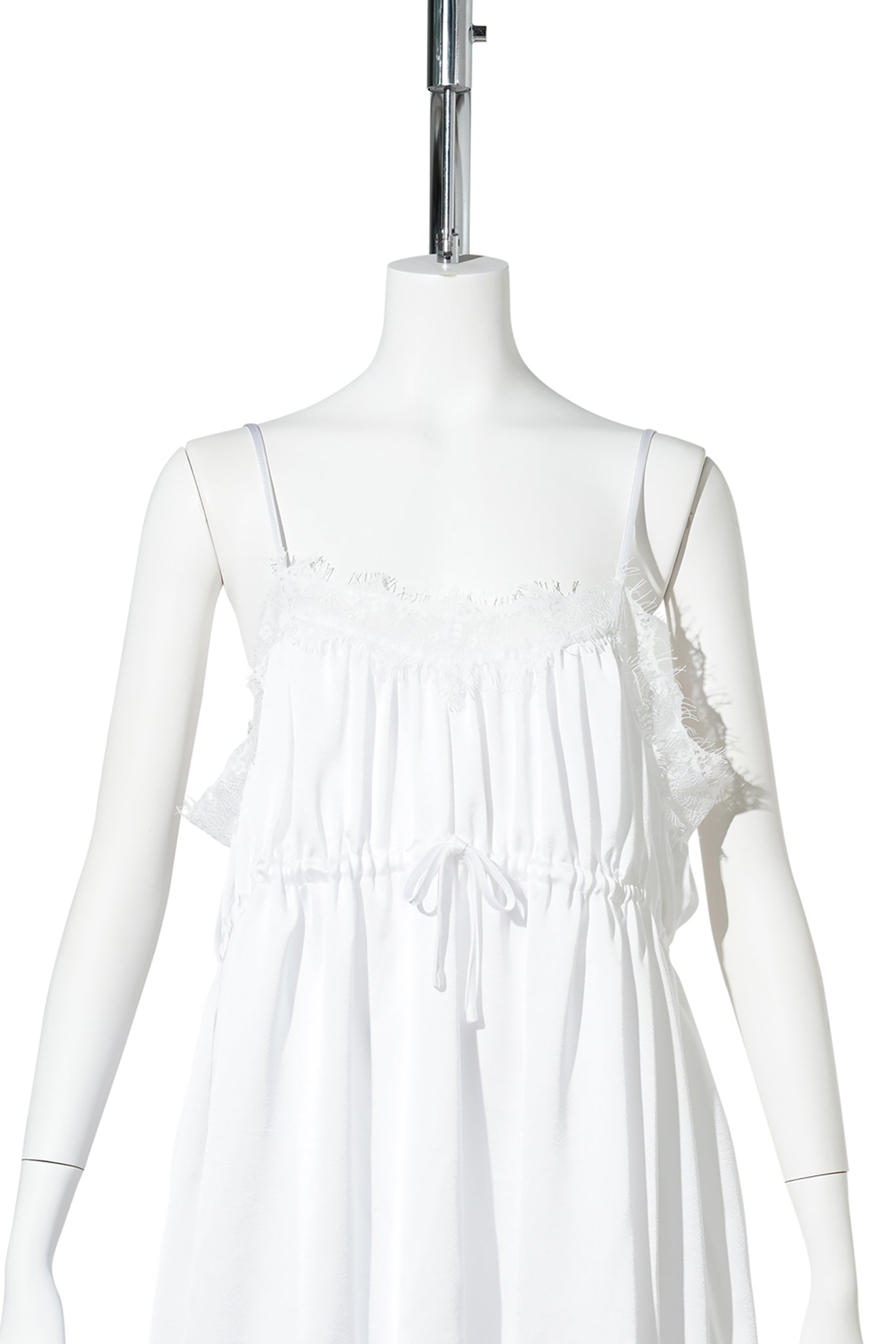 WHITE CONVERTIBLE SLIP SKIRT / WHITE