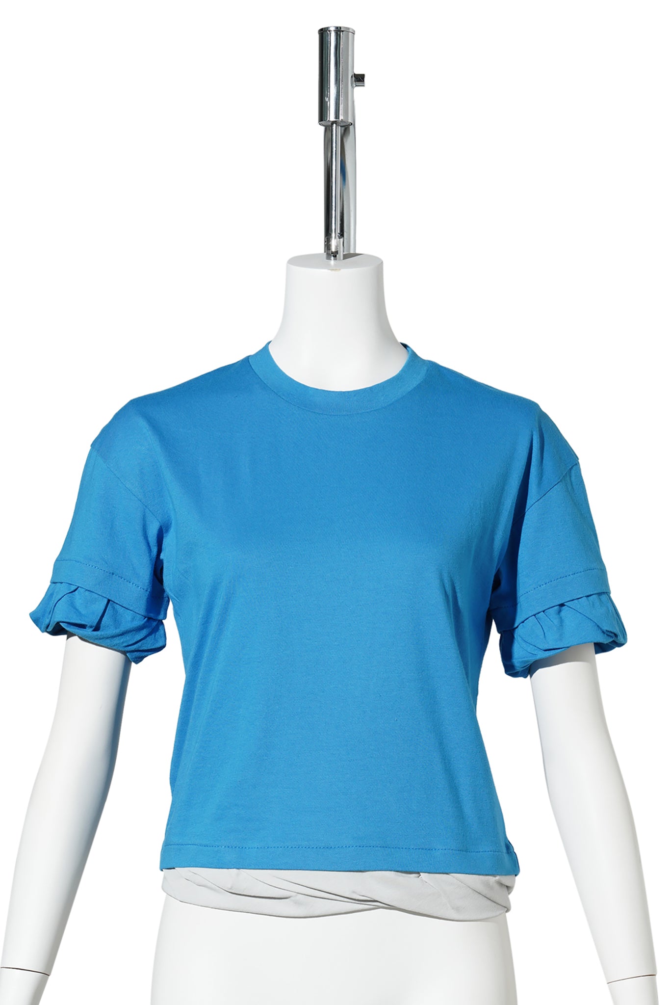 BLUE TWISTED FITTED TOP / BLUE