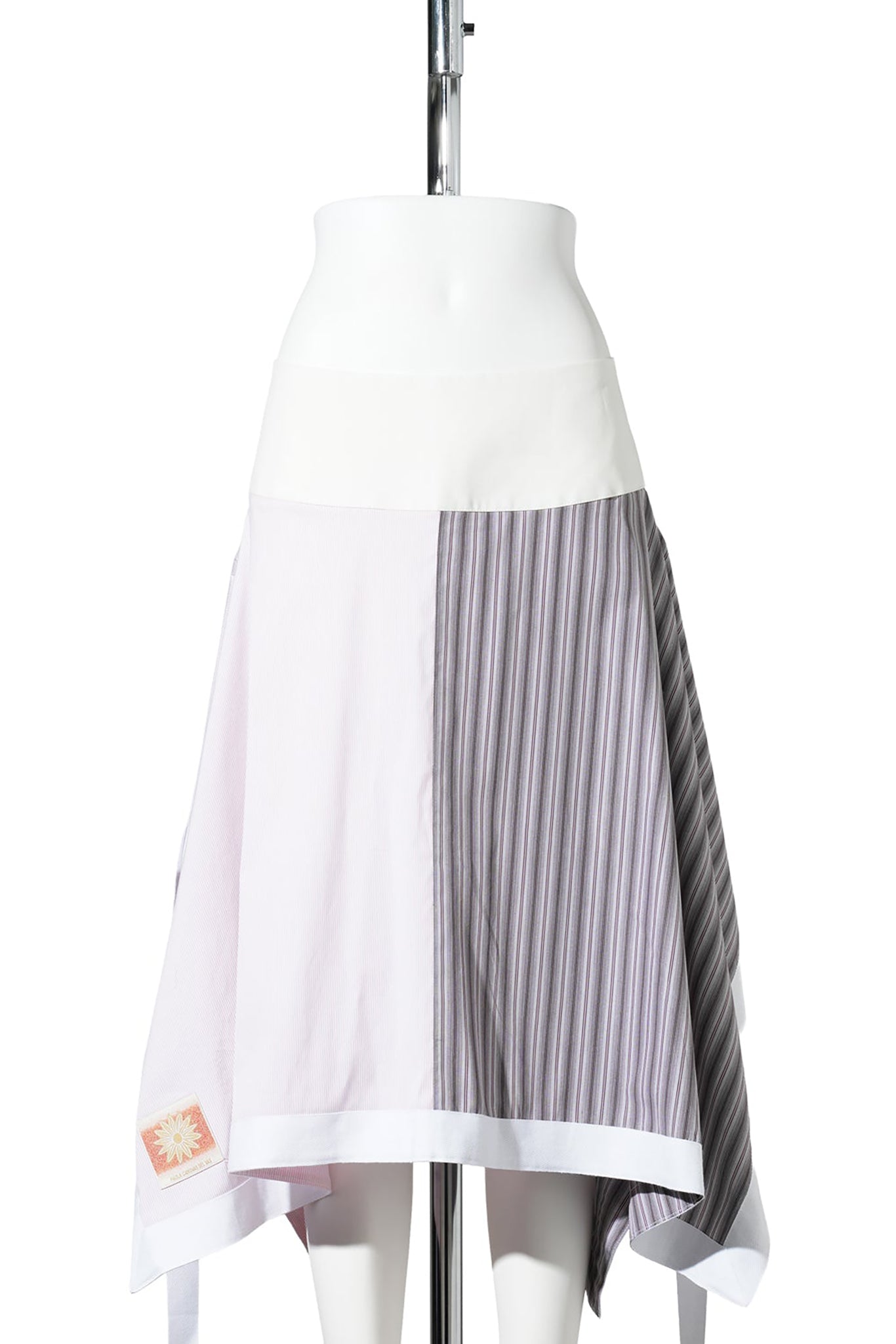 BICOLOUR SKIRT / PINK/WHITE
