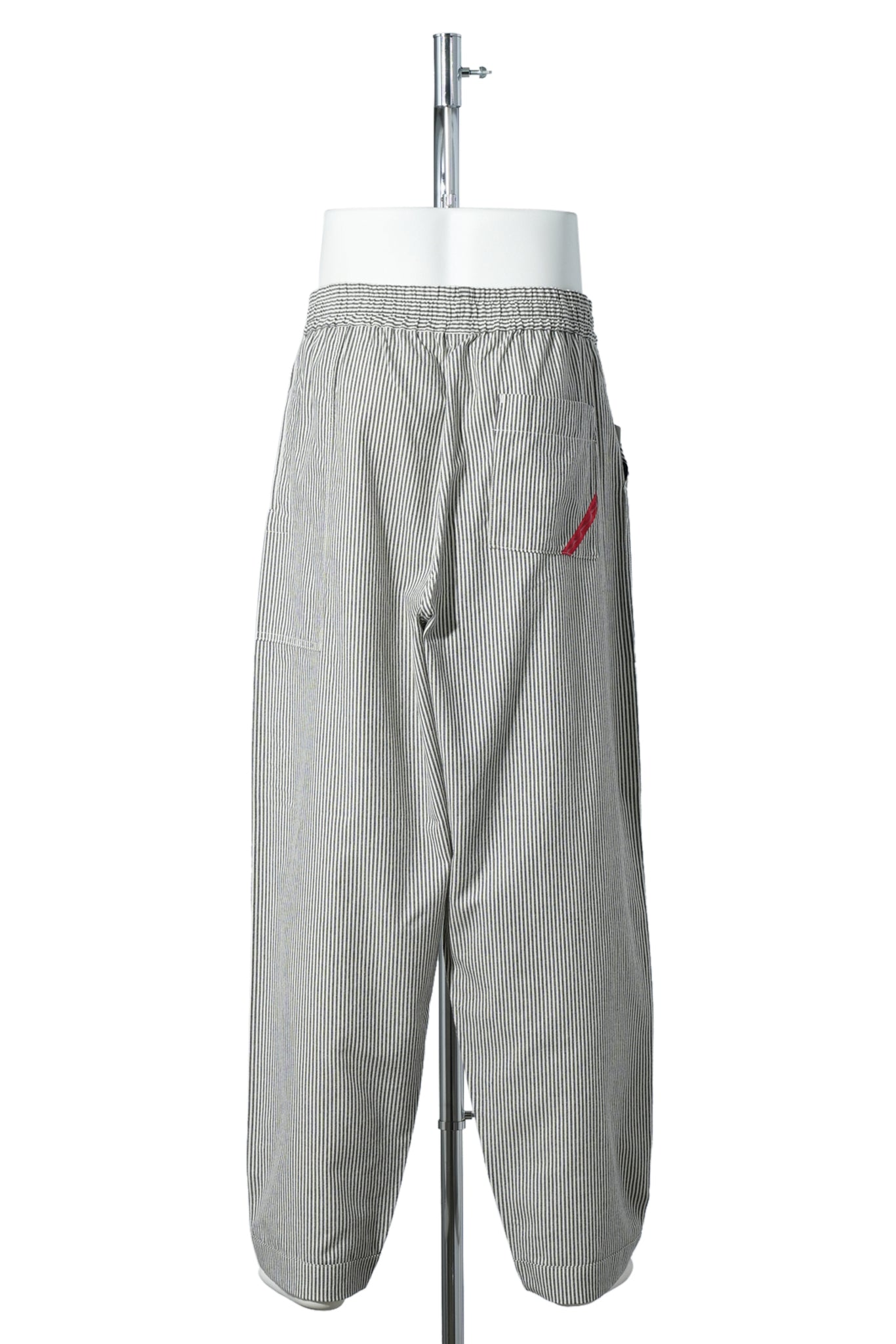 HAND-STENCILED NIGHT PANTS STRIPE / OFF WHITE