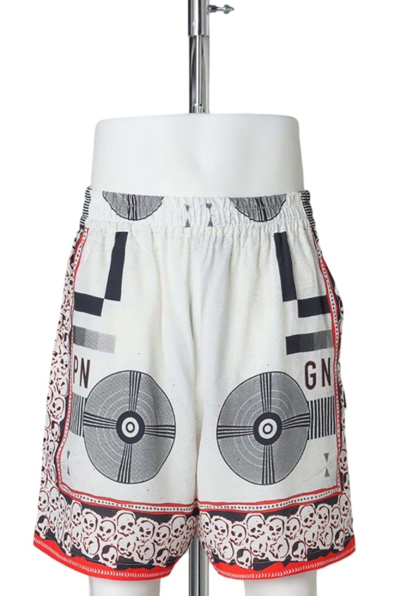 SUMMER SHORTS SKULL / WHITE