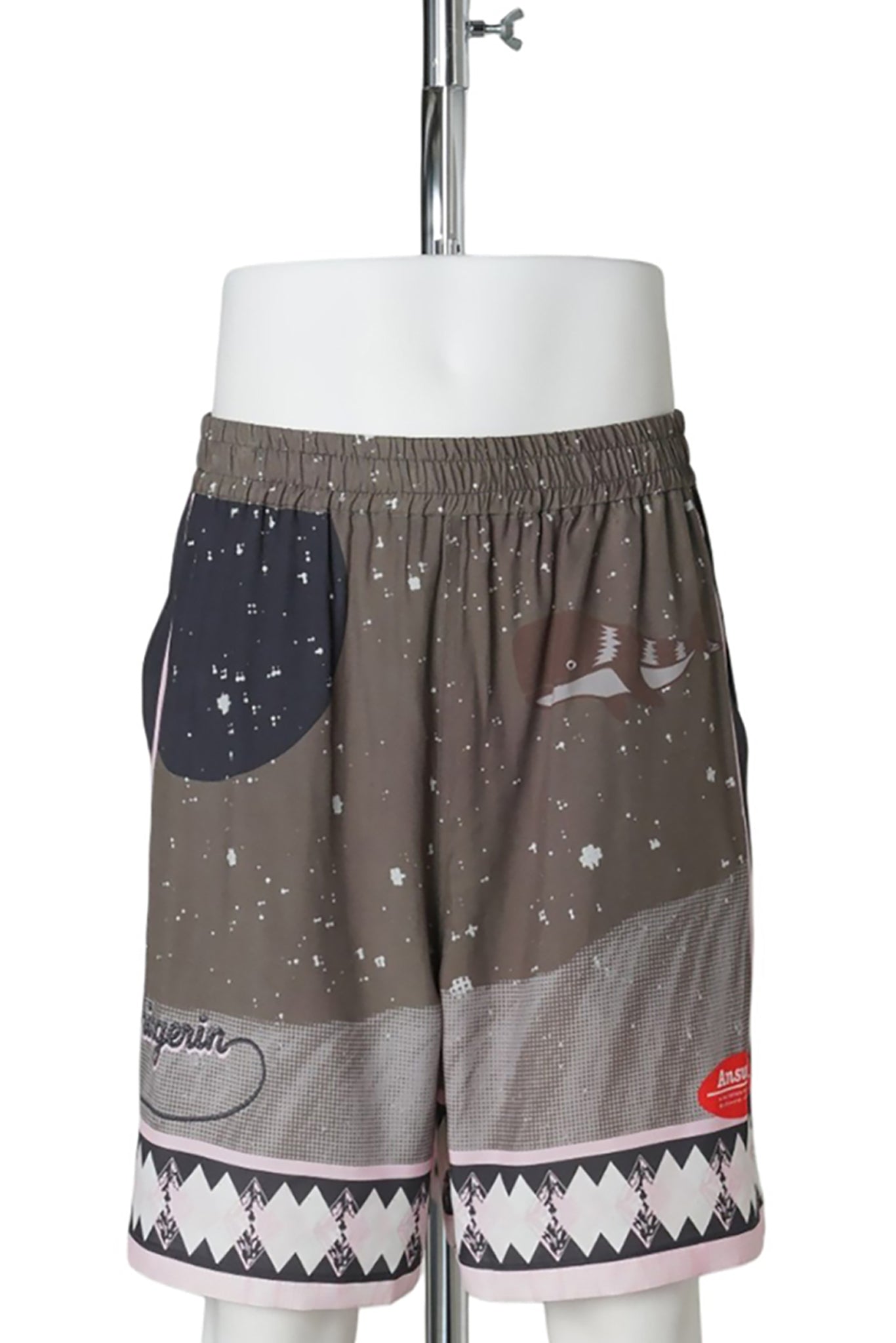SUMMER SHORTS SPACE / DARK BROWN