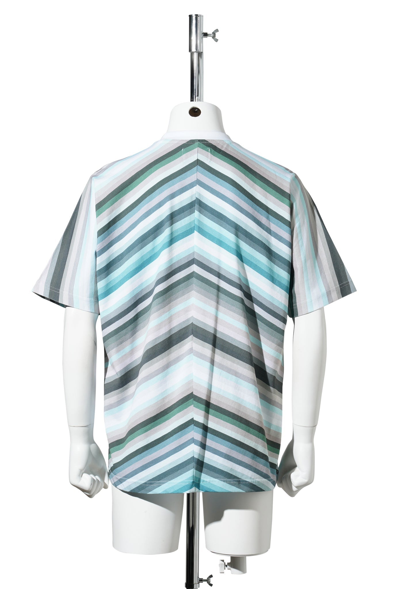 MONO SEAM BORDER T-SHIRT / SAX BORDER