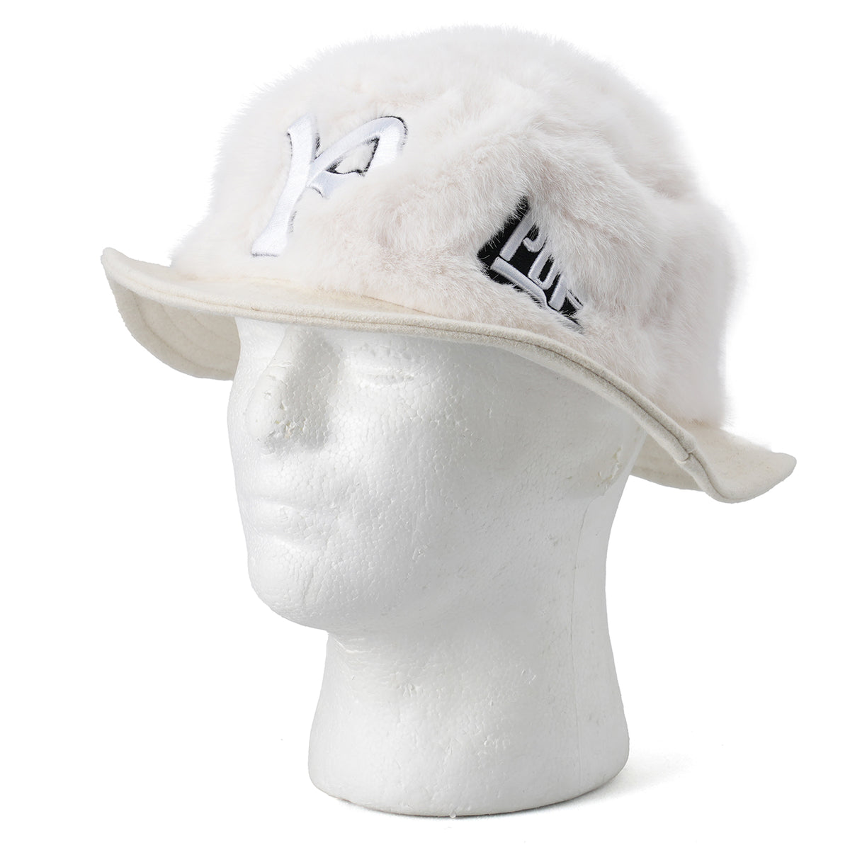 FY FUR BUCKET HAT / WHITE