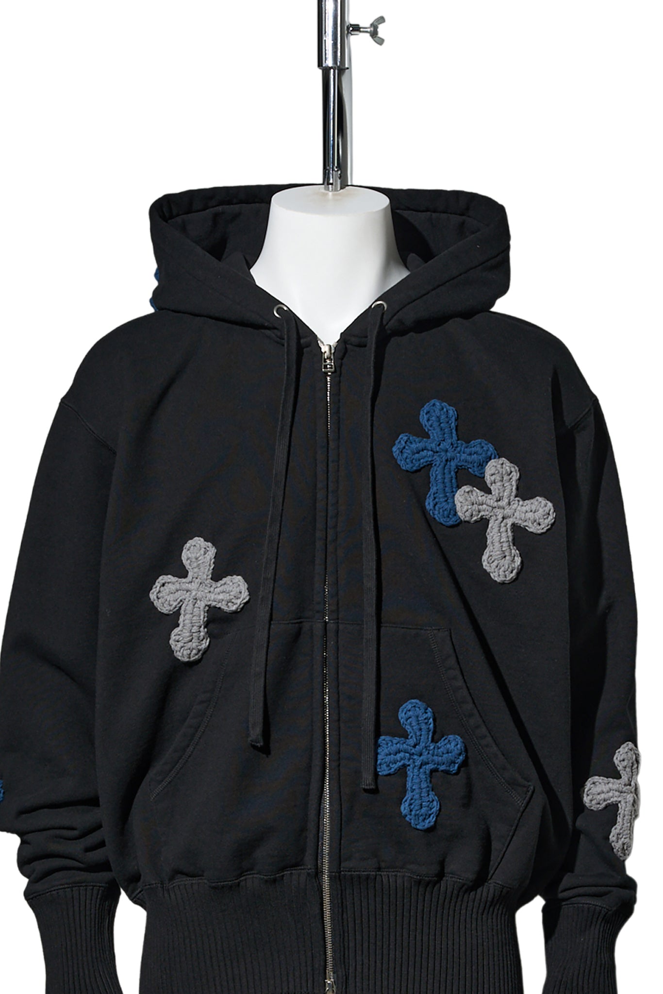 BASIC ZIP HOODIE / BLACK